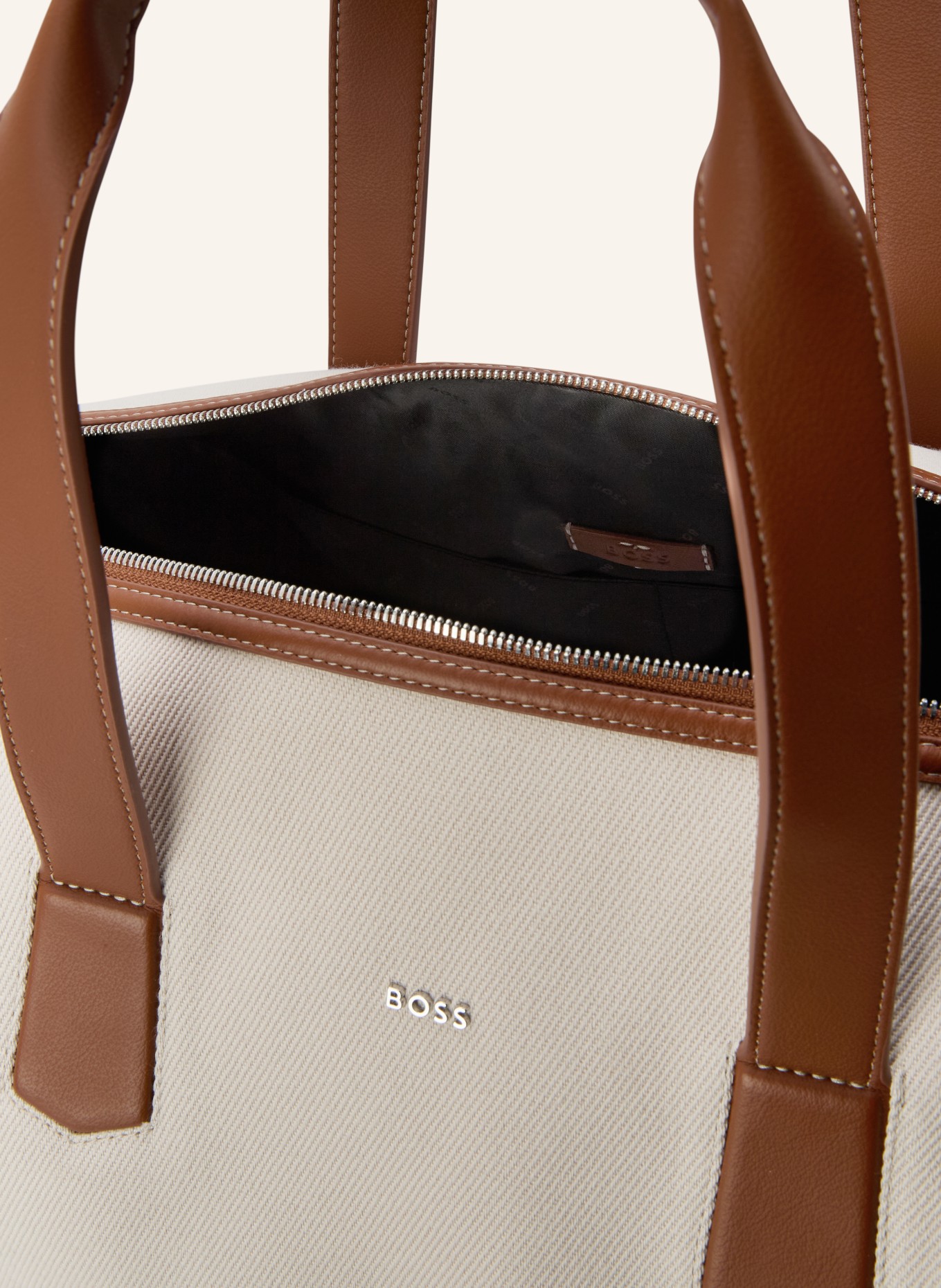 BOSS Reisetasche DAKKAR: BEIGE / BRAUN
