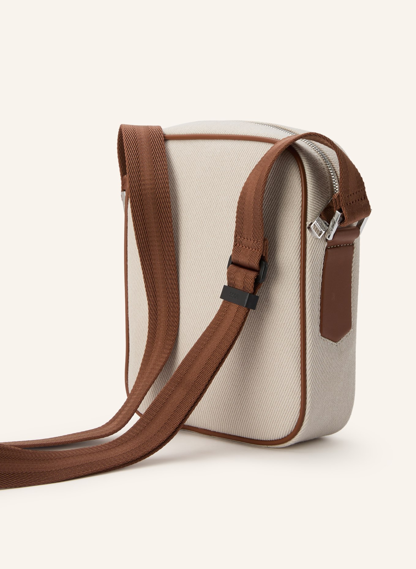 BOSS DAKKAR Shoulder Bag: BEIGE / BROWN