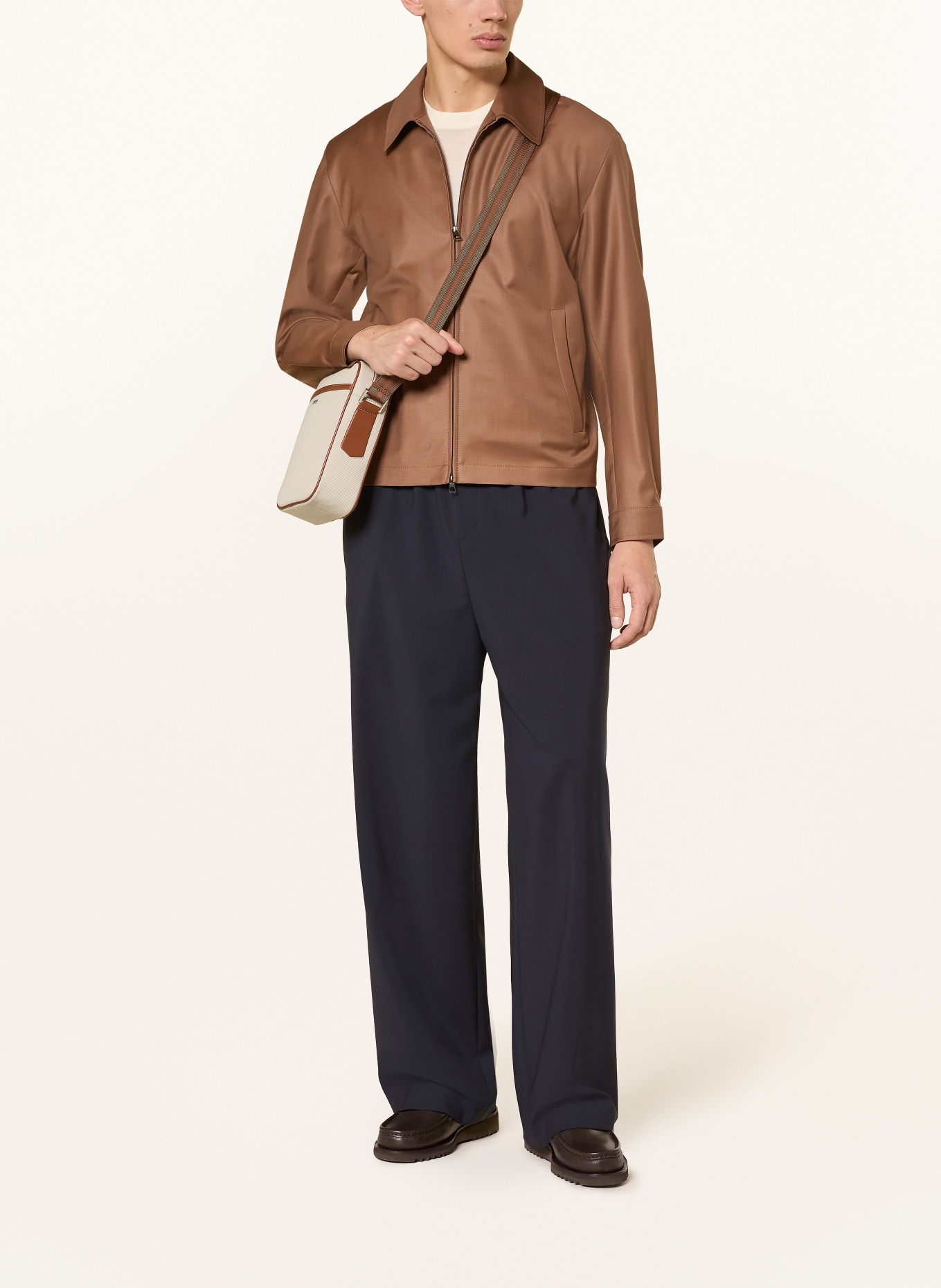 BOSS Schoudertas DAKKAR: BEIGE / BRUIN