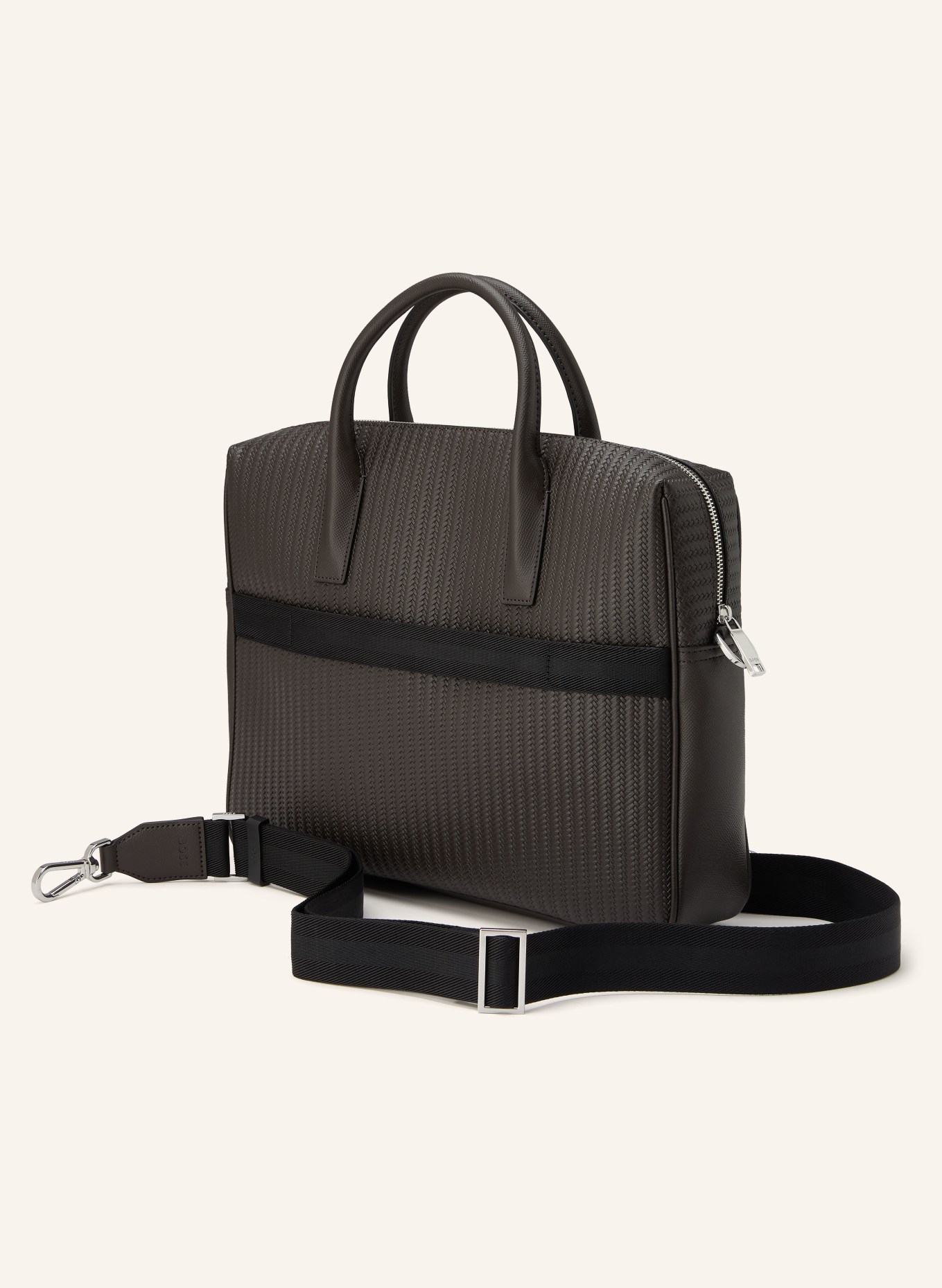 BOSS Business-Tasche DAXTER: DUNKELBRAUN / SILBER