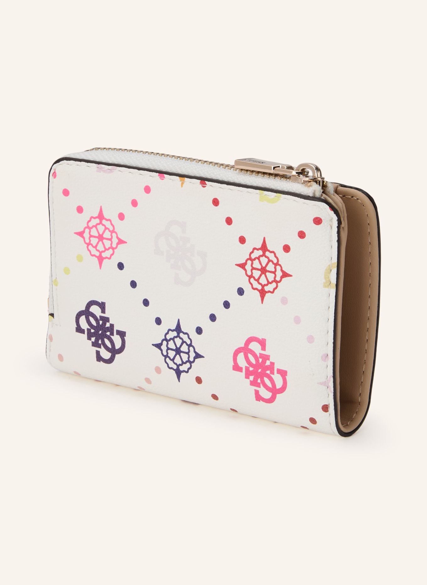 GUESS EMELIE Wallet: WHITE / PINK / PINK