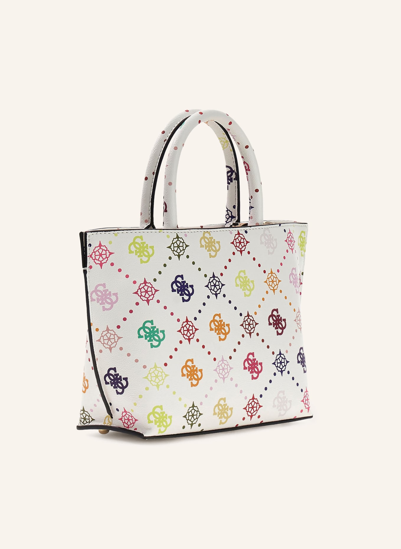 GUESS Schultertasche EMELIE: WEISS / GOLD / PINK