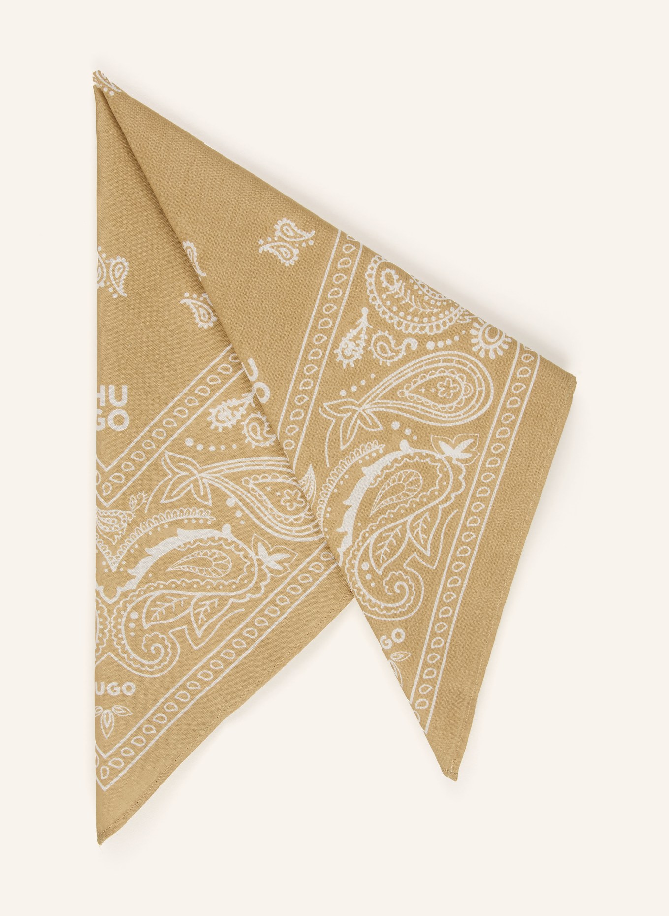 HUGO 2 opakowania chusteczek: CAMELOWY / OLIWKOWY