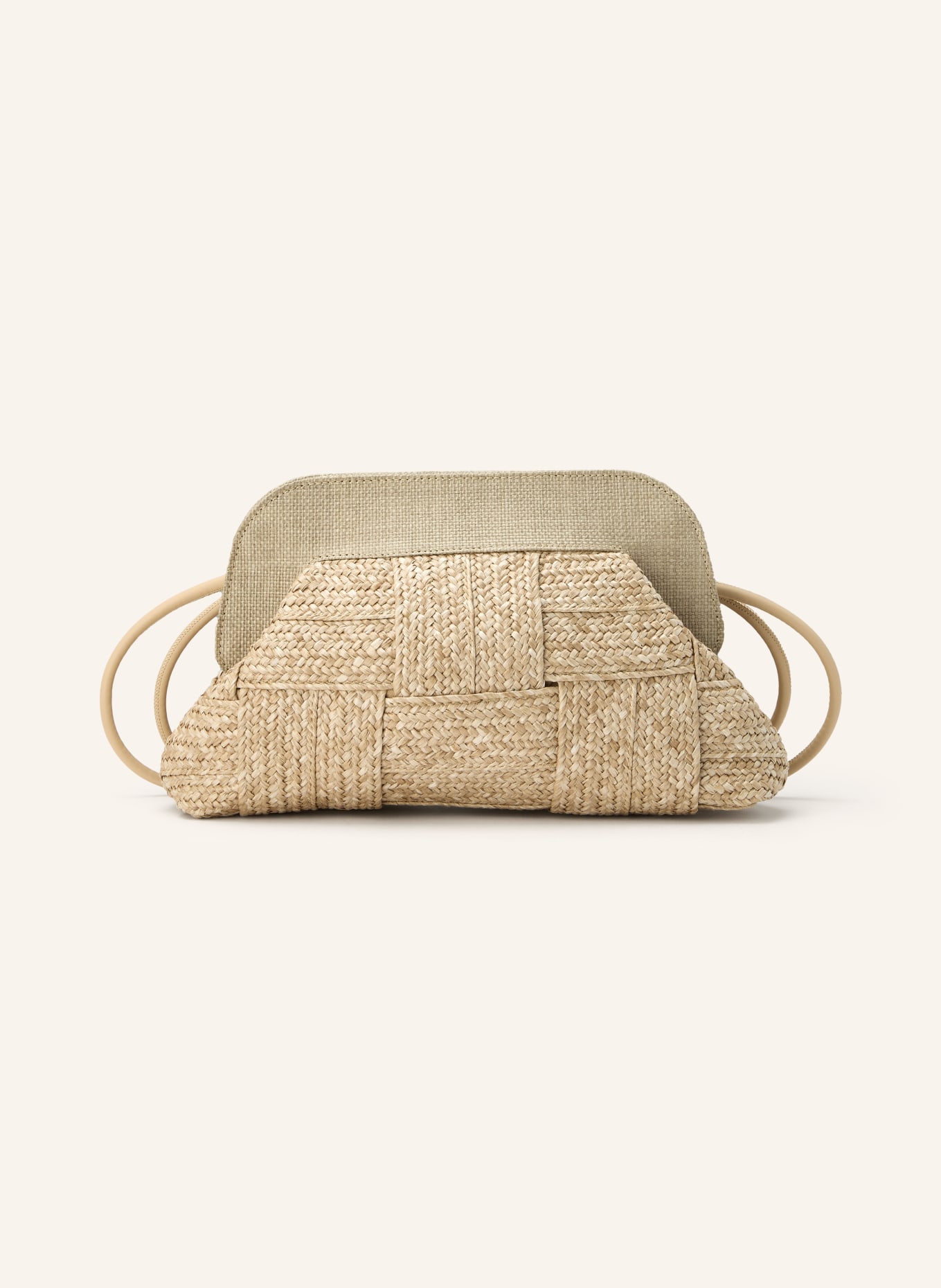 ViaMailBag Clutch DALIA TAPE: CREME