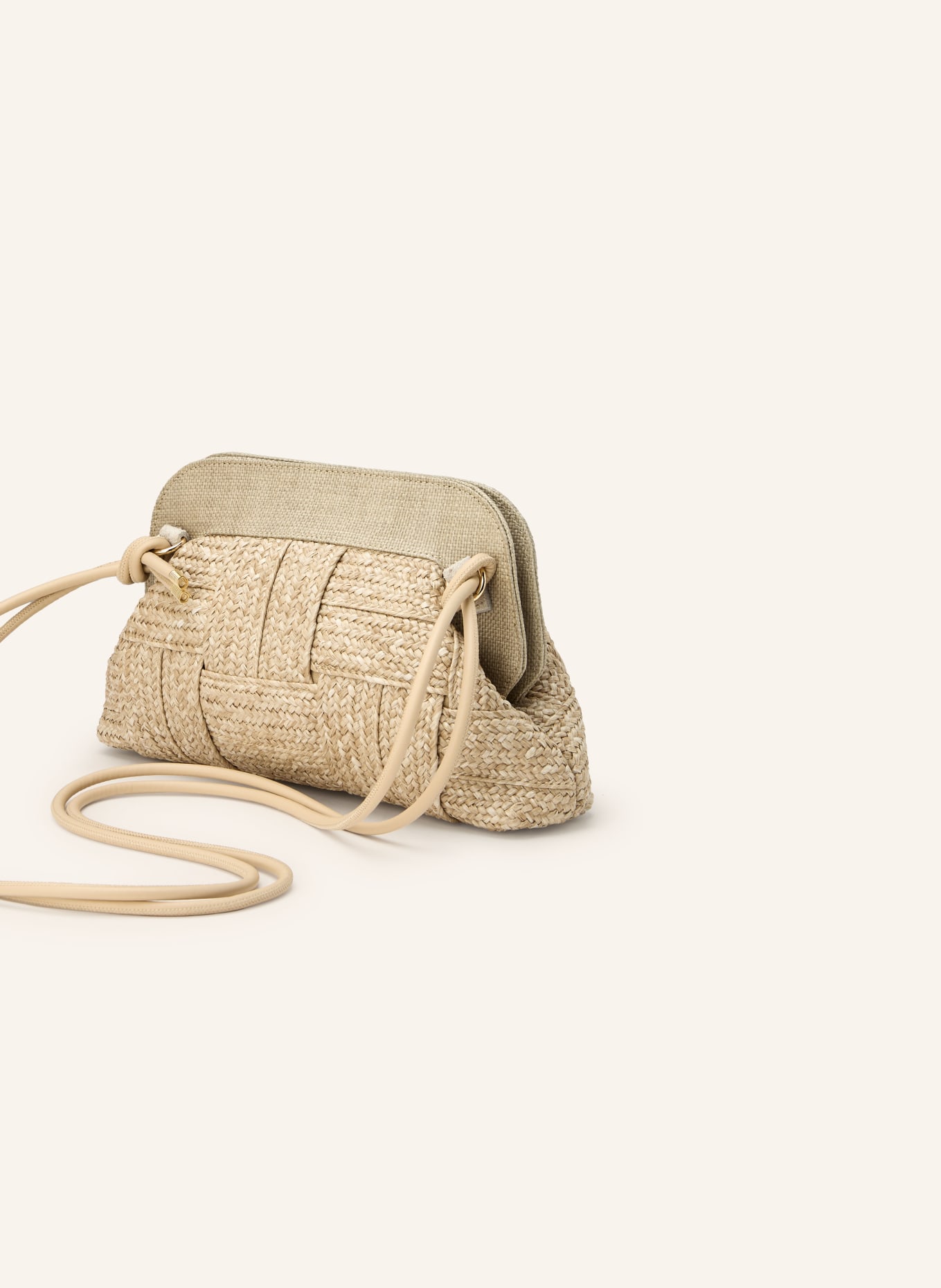 ViaMailBag Clutch DALIA TAPE: CREME