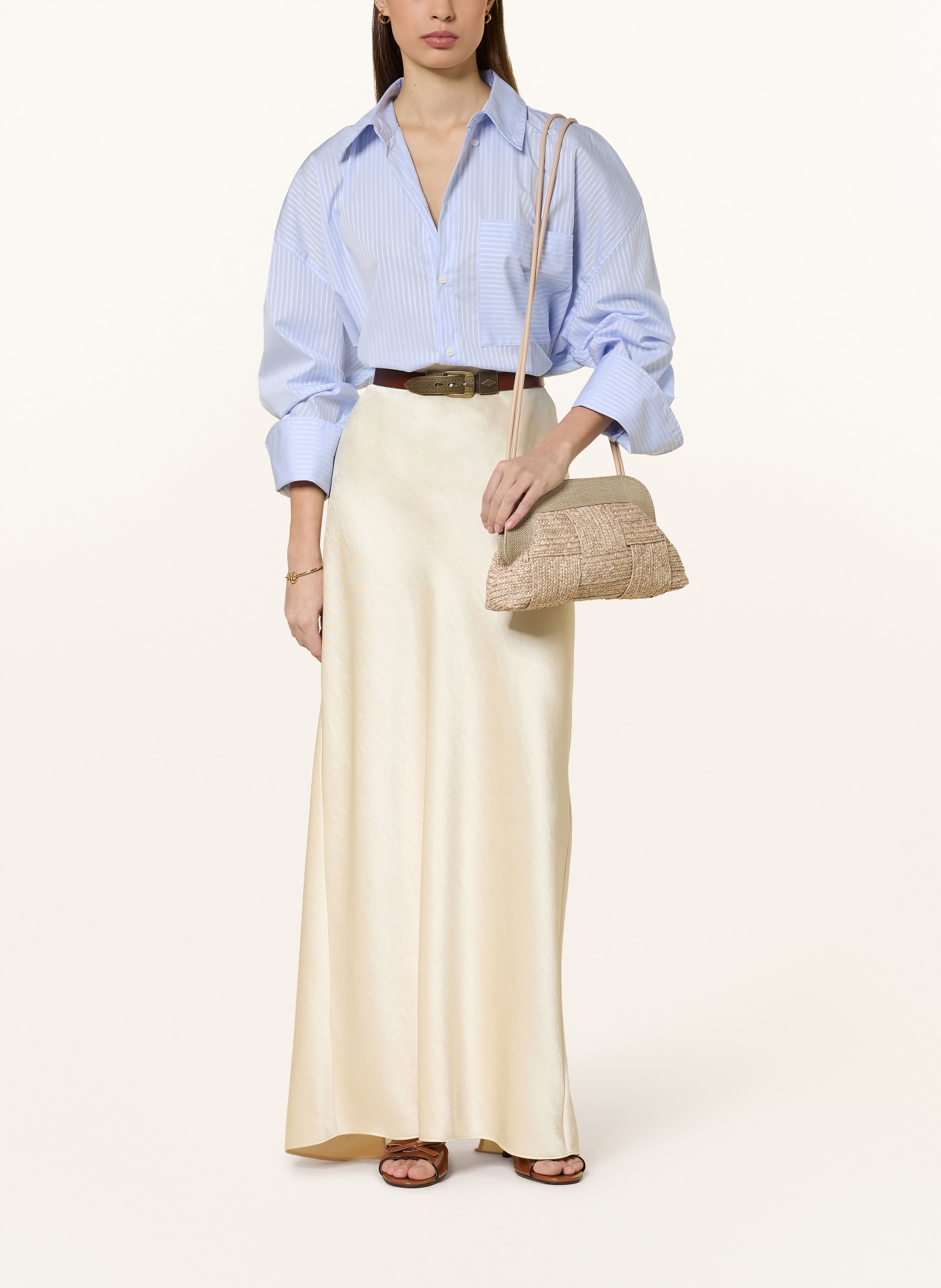 ViaMailBag Clutch DALIA TAPE: CRÈME