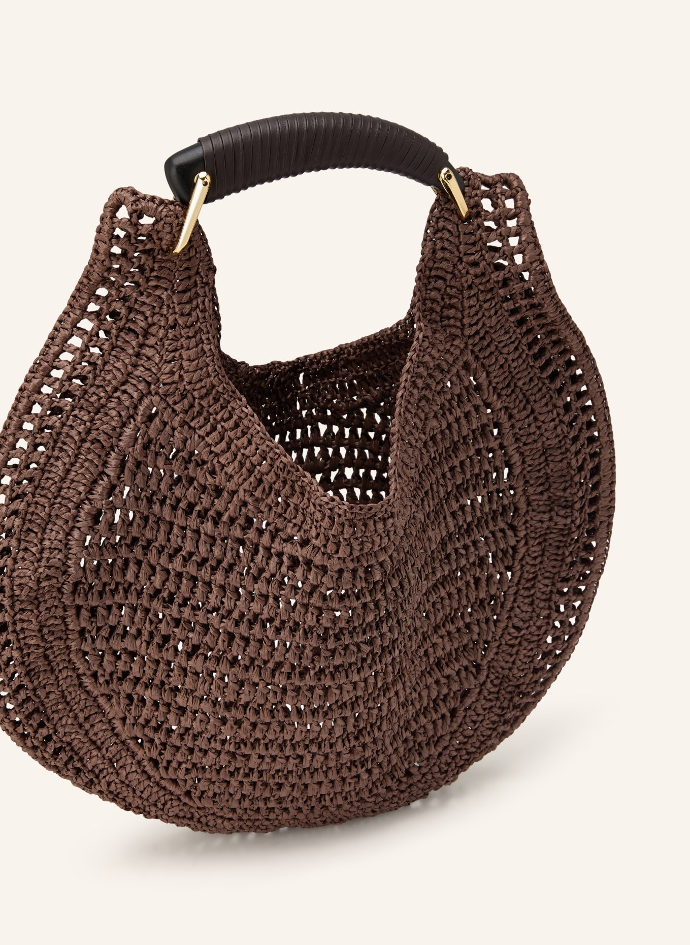 ViaMailBag Handtasche DANA CROCHET: DUNKELBRAUN