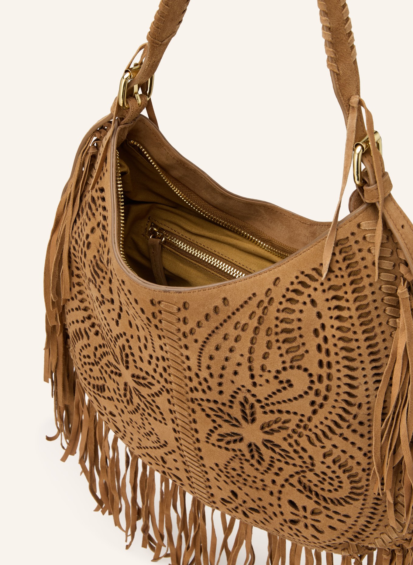 ViaMailBag NADINE SUEDE Tote Bag: BROWN