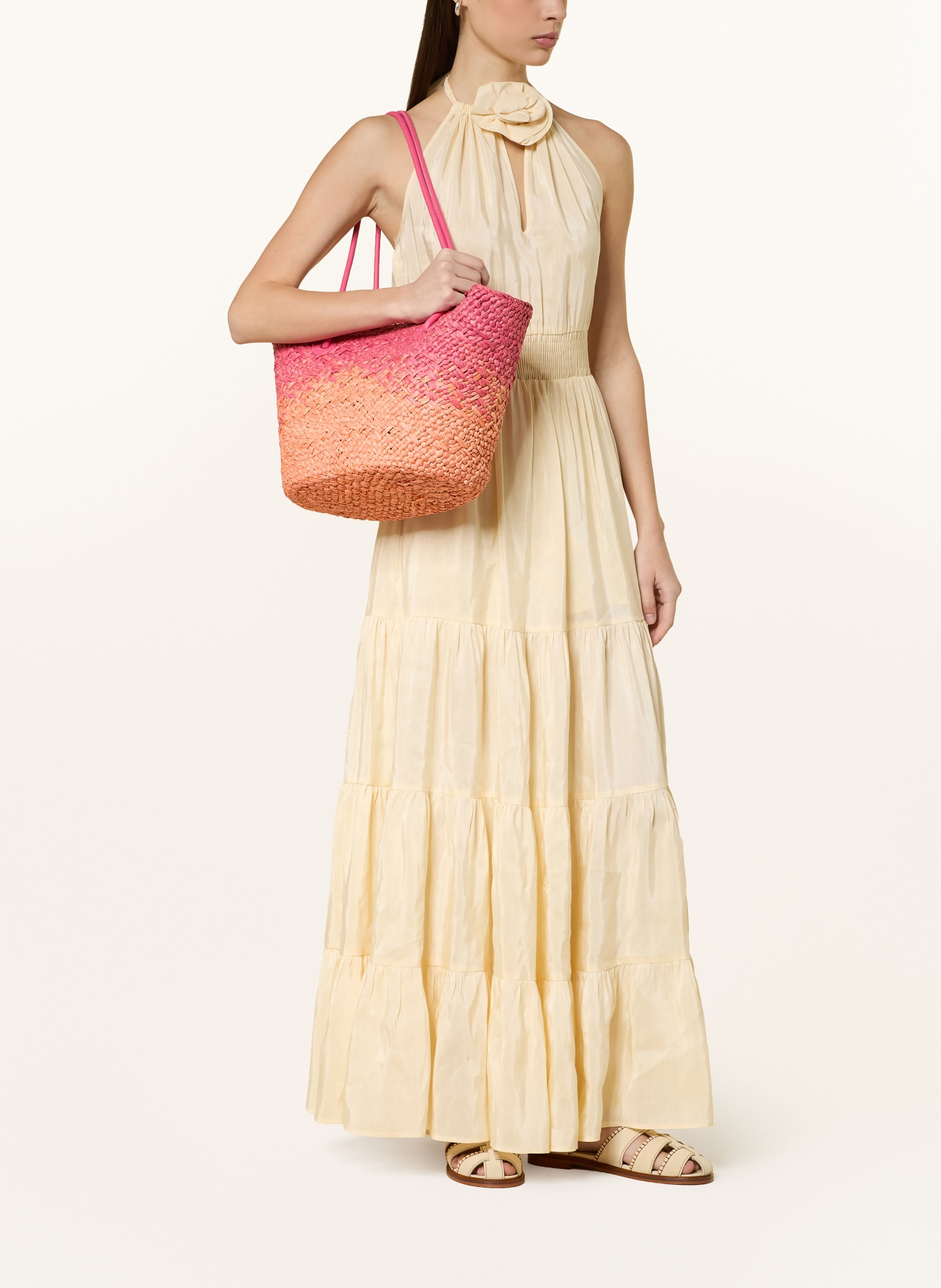 ViaMailBag Shopper TAHITI: ROZE / ORANJE