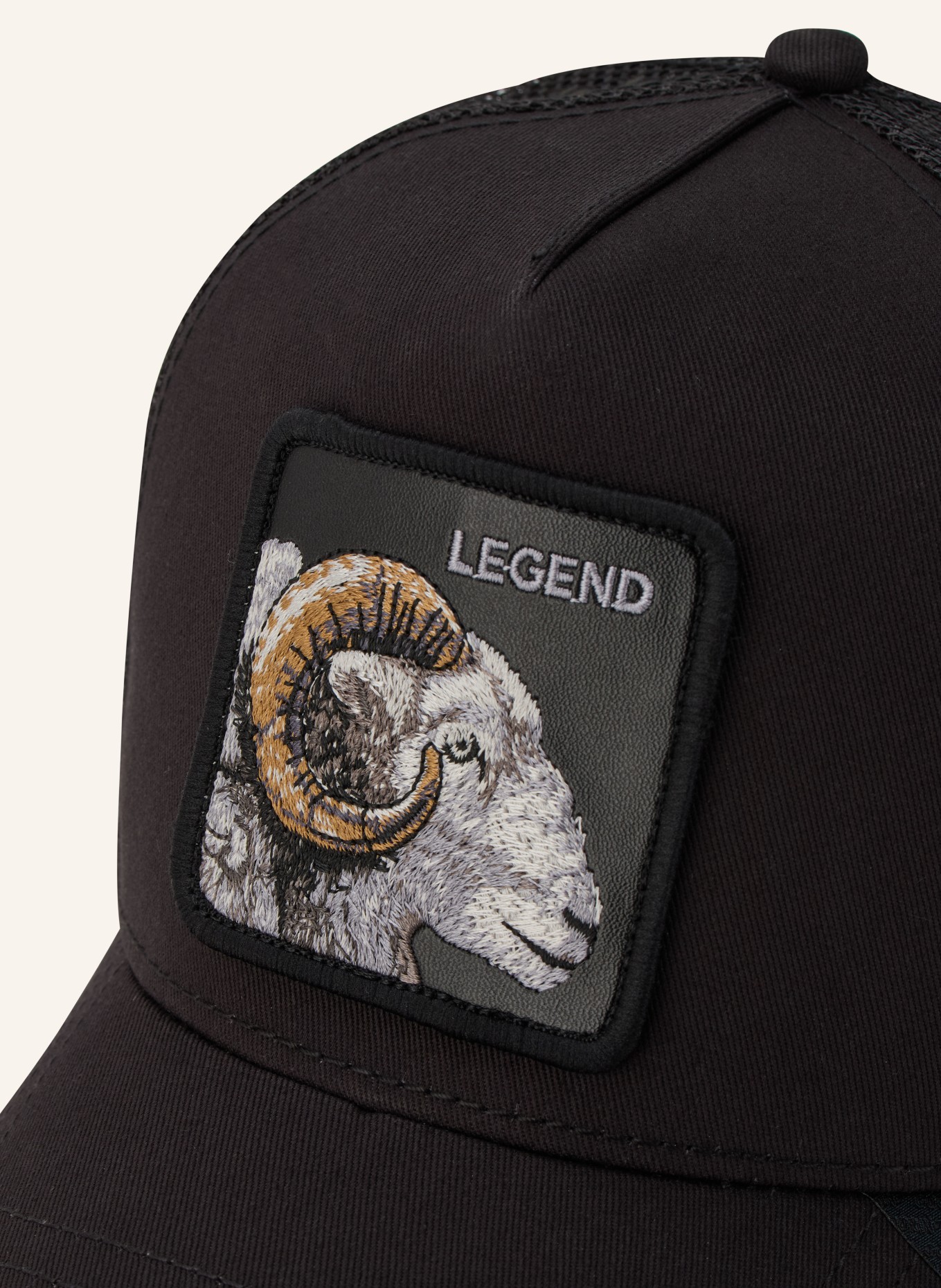 GOORIN BROS. Cap LEGEND: ZWART / BEIGE / GRIJS