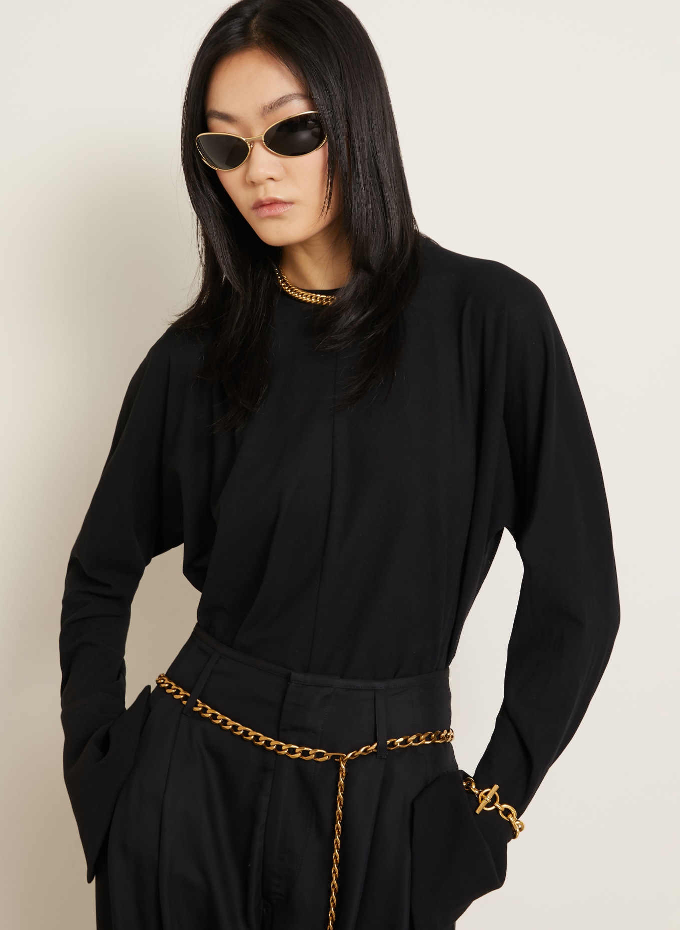 DARKPARK Longsleeve PARIS: SCHWARZ