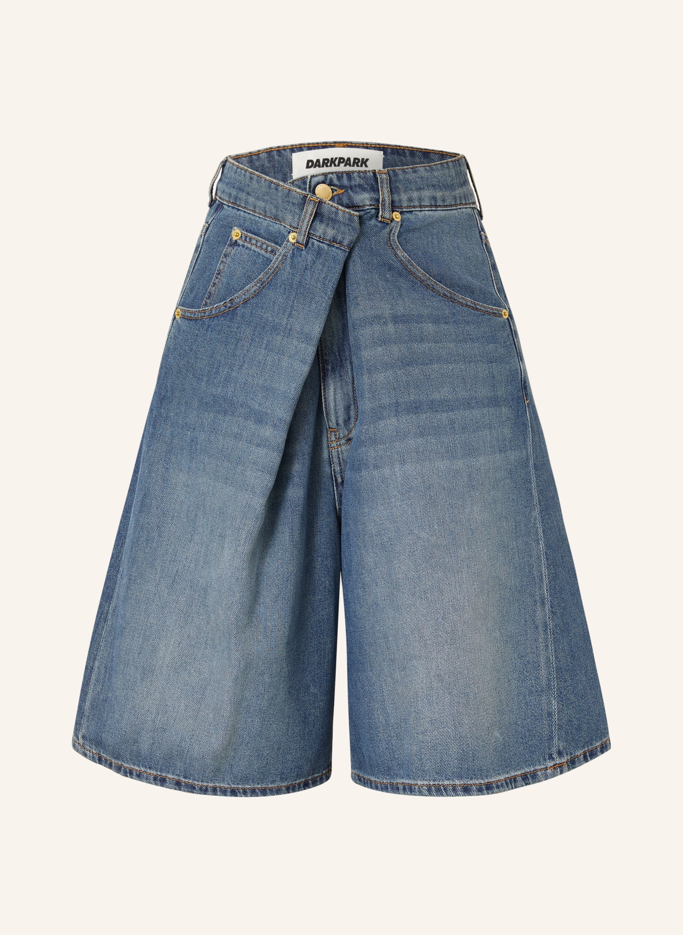 DARKPARK Jeans-Bermudas INES: BLAU