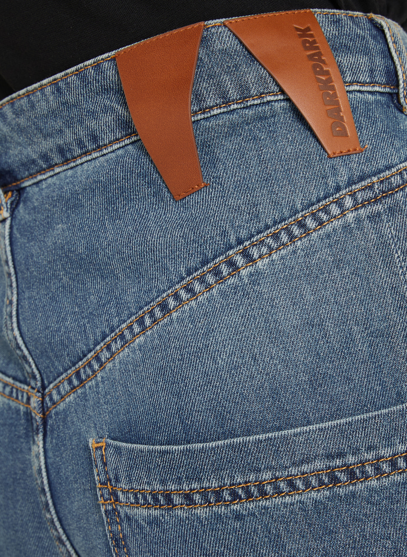 DARKPARK Jeans-Bermudas INES: BLAU