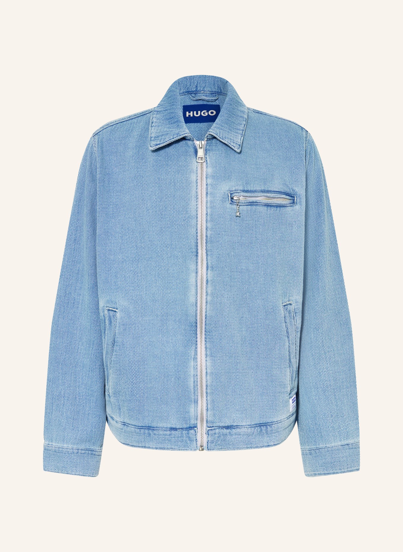 HUGO Jeansjacke ELZO: 444 TURQUOISE/AQUA