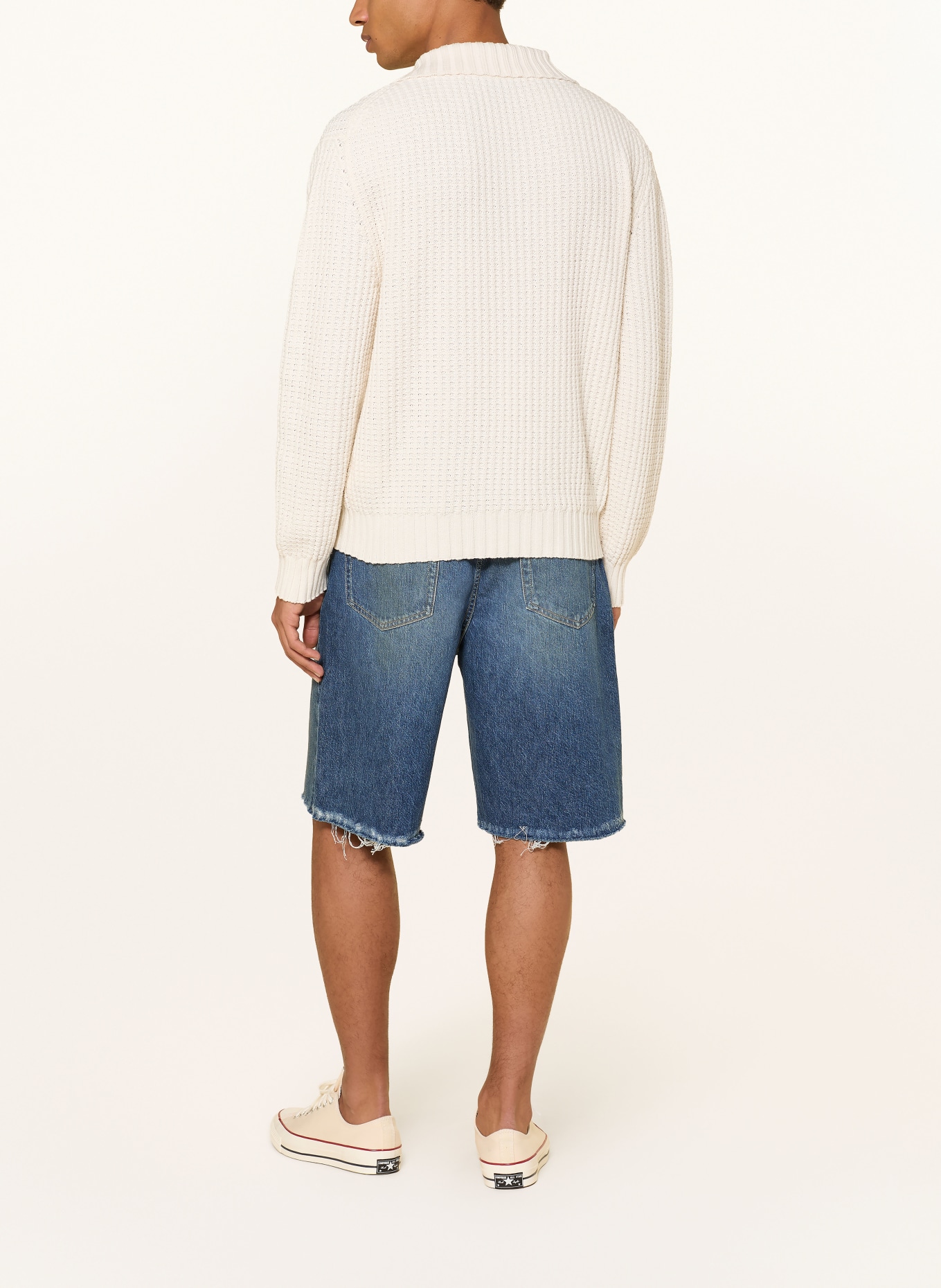 HUGO Jeansshort MASON, losse baggy pasvorm: 425 MEDIUM BLUE