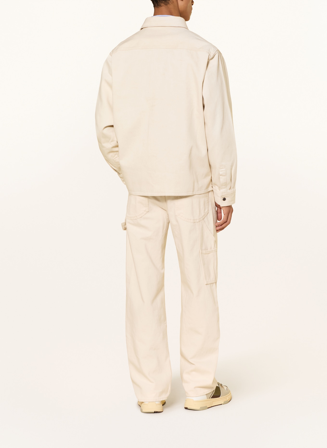 HUGO EKYNONE Comfort Fit denim shirt: BEIGE