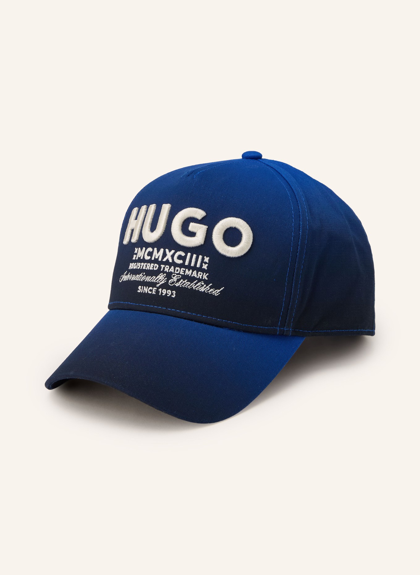 HUGO Cap MERK DEGRADÈ: BLAU / WEISS