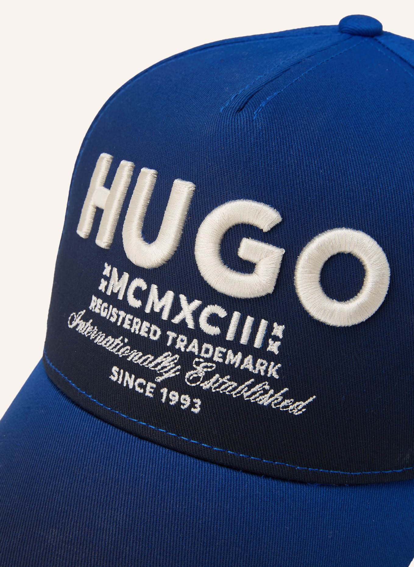 HUGO Cap MERK DEGRADÈ: BLAU / WEISS