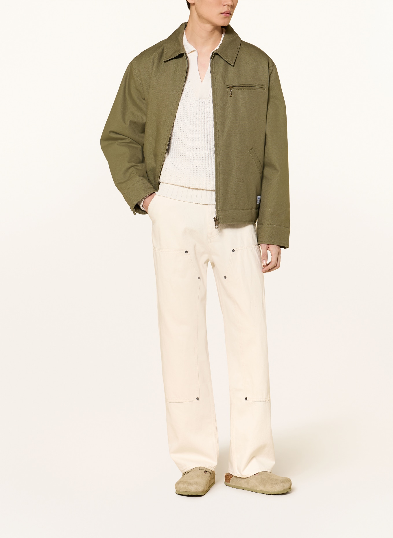 HUGO Cargojeans CARPENTER Baggy Fit: 119 OPEN WHITE