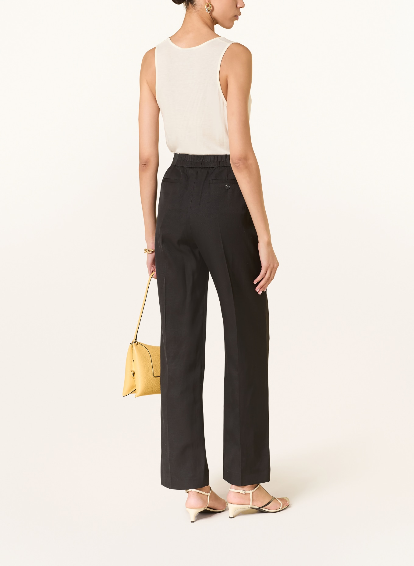 LOULOU DE SAISON Marlene-broek TAKAROA: ZWART