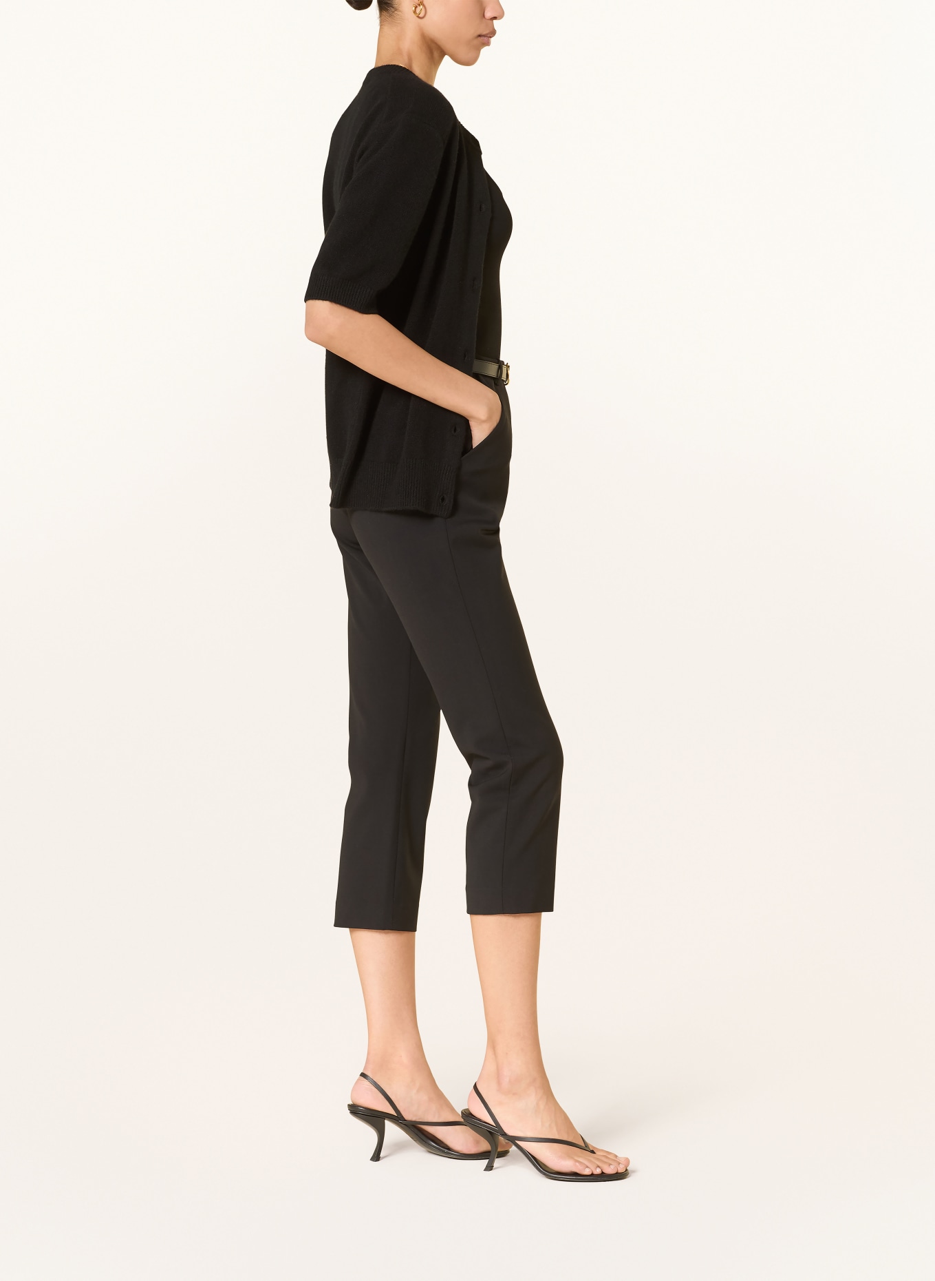 LOULOU DE SAISON Pantalon 3/4 CARLO: NOIR