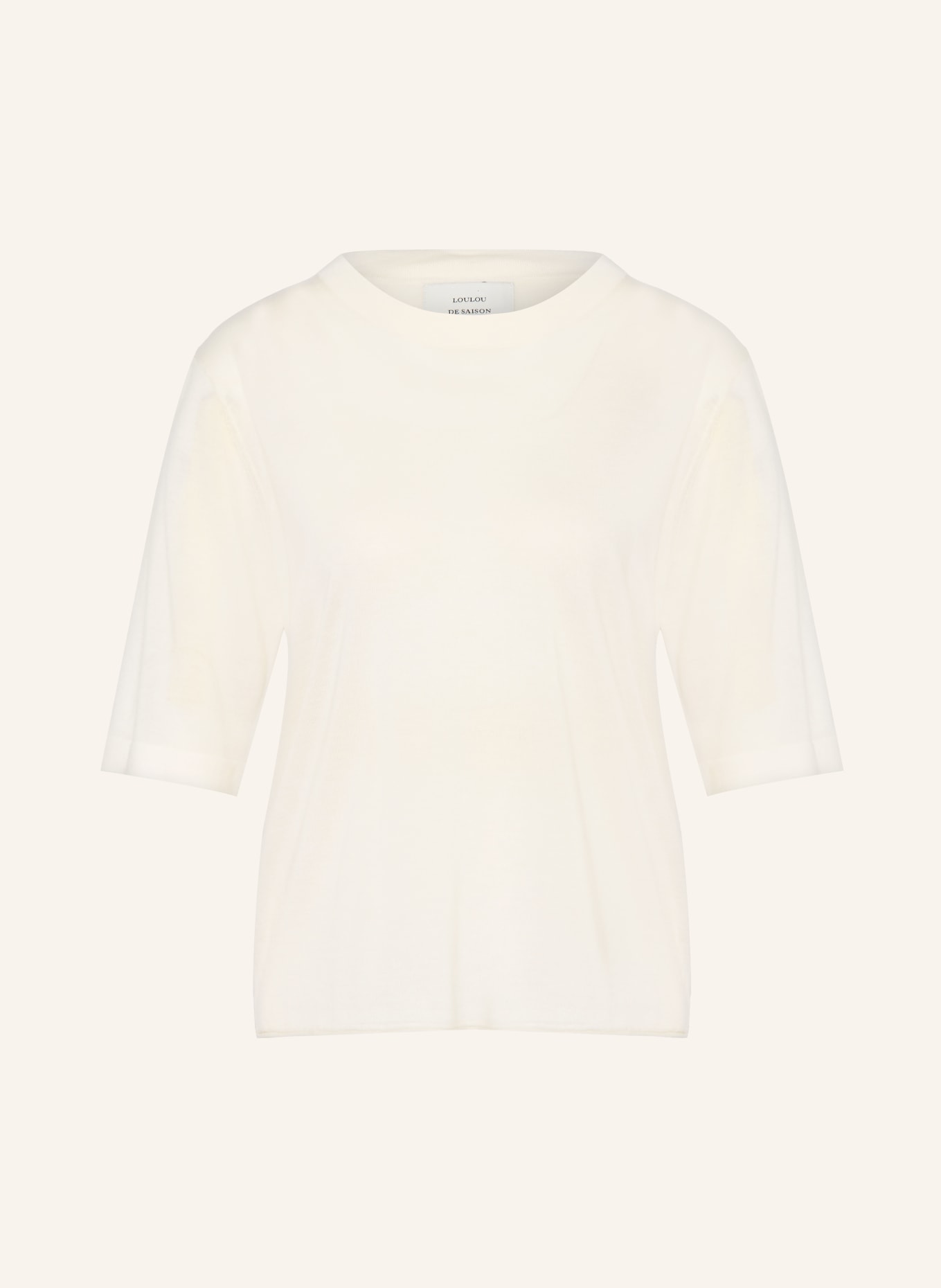 LOULOU DE SAISON Pull en cachemire NALA: CRÈME