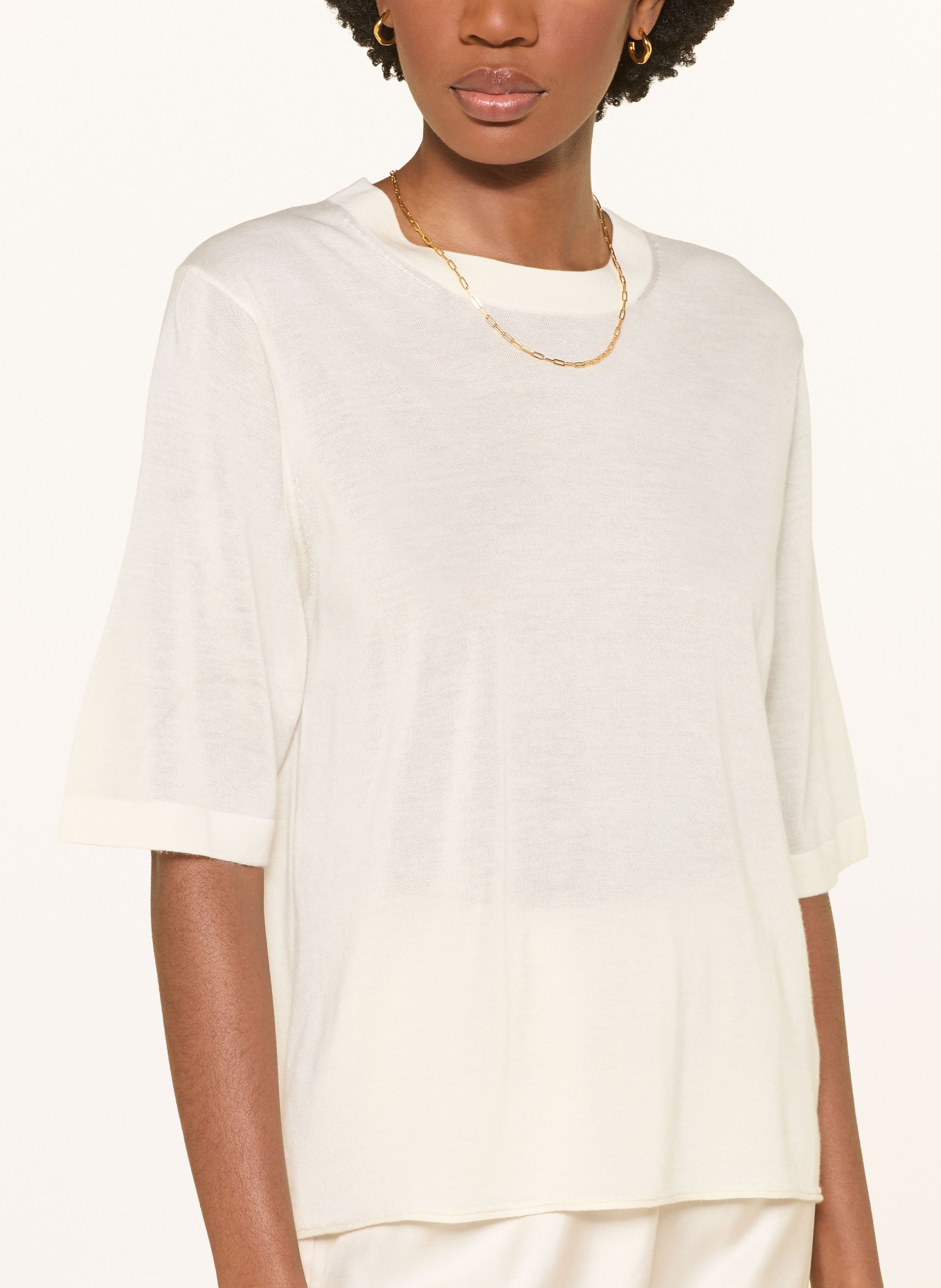 LOULOU DE SAISON Pull en cachemire NALA: CRÈME