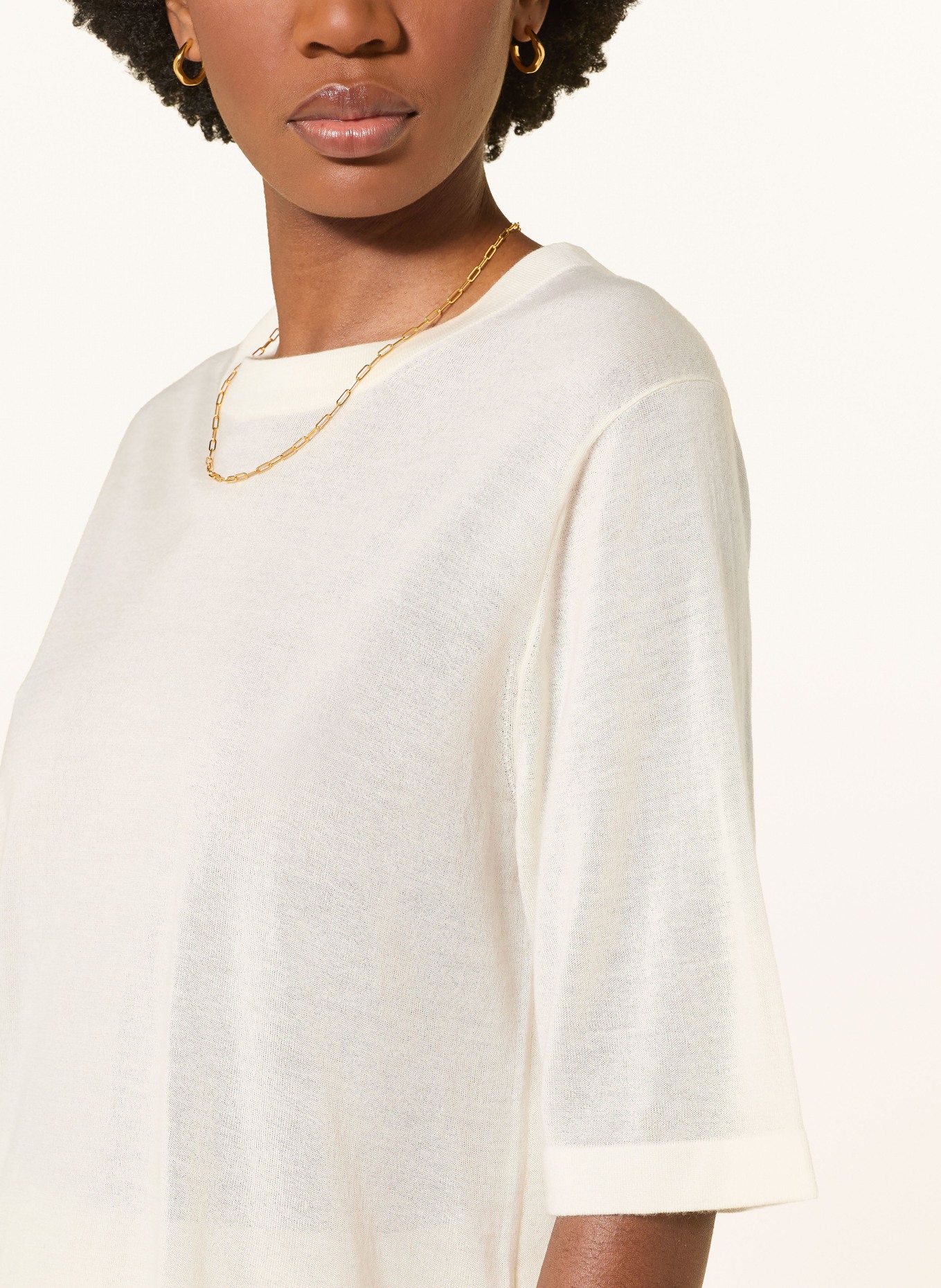 LOULOU DE SAISON Pull en cachemire NALA: CRÈME