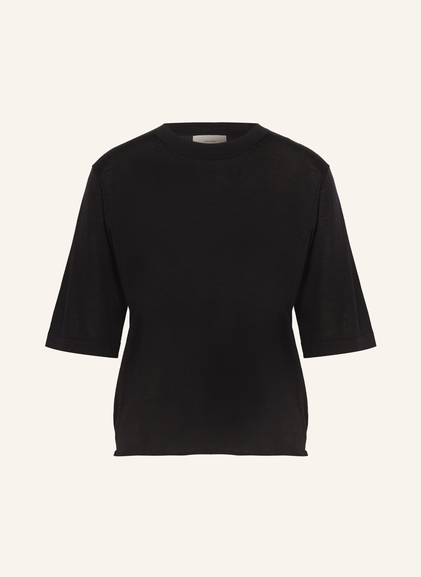 LOULOU DE SAISON Pull en cachemire NALA: NOIR