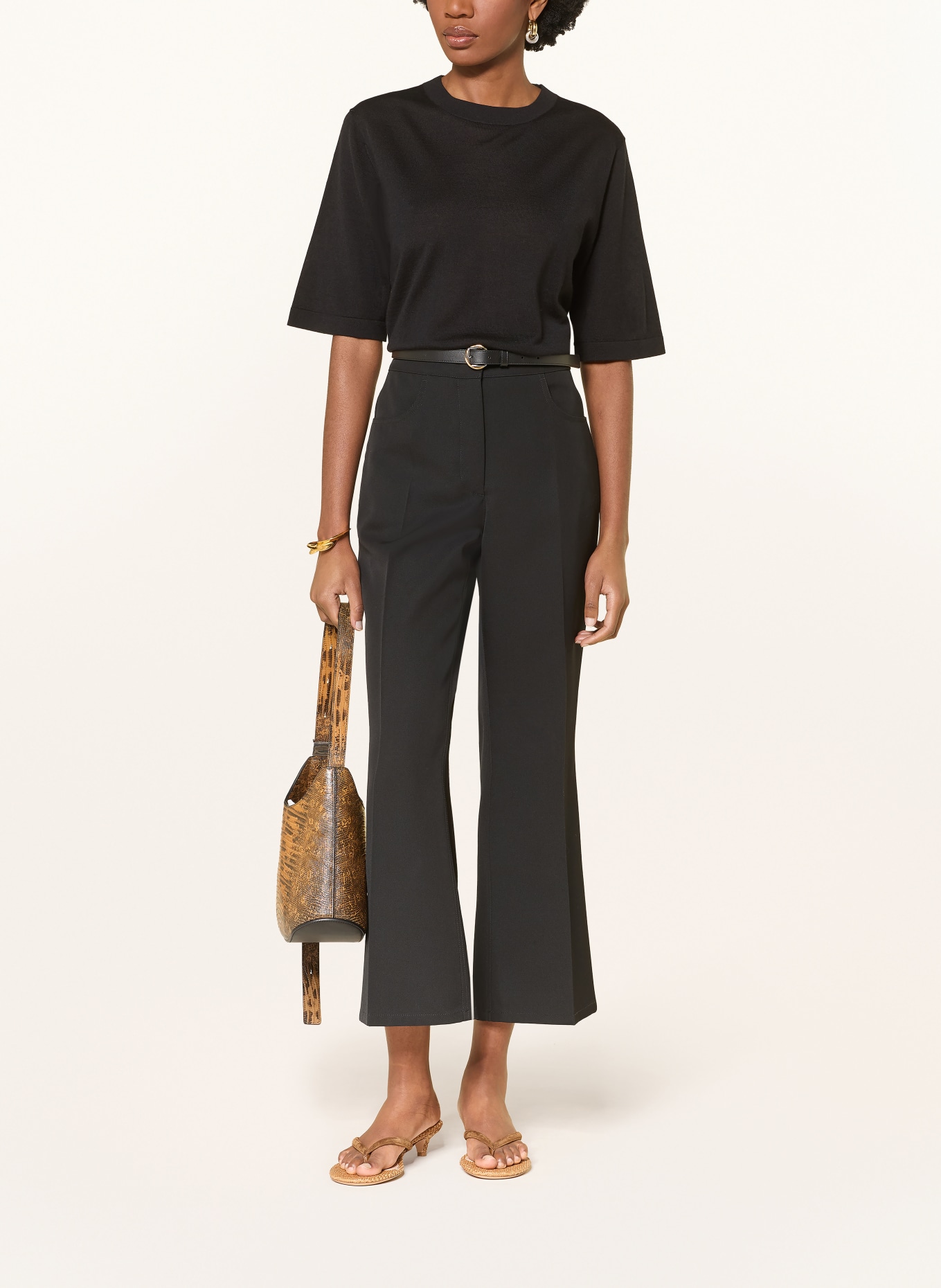 LOULOU DE SAISON Pull en cachemire NALA: NOIR