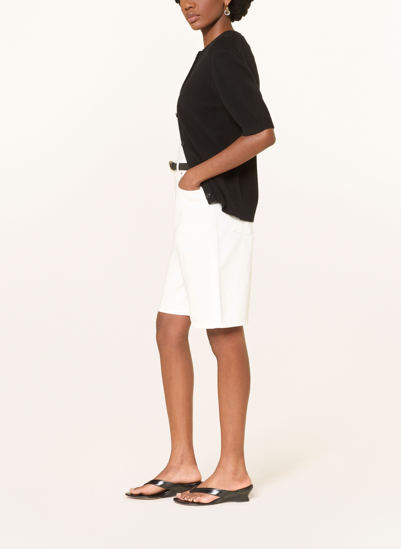 LOULOU DE SAISON Jeansshorts ISU: IVORY