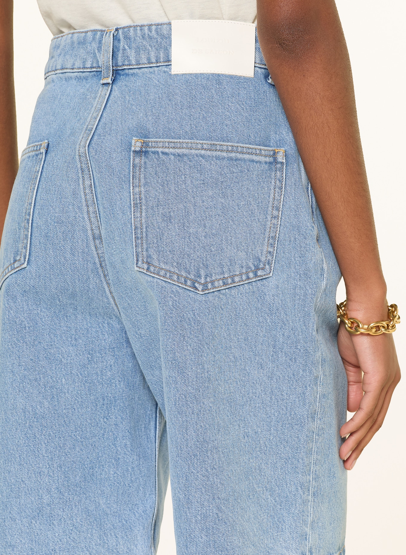 LOULOU DE SAISON Jeansshorts ISU: WASHED LIGHT BLUE