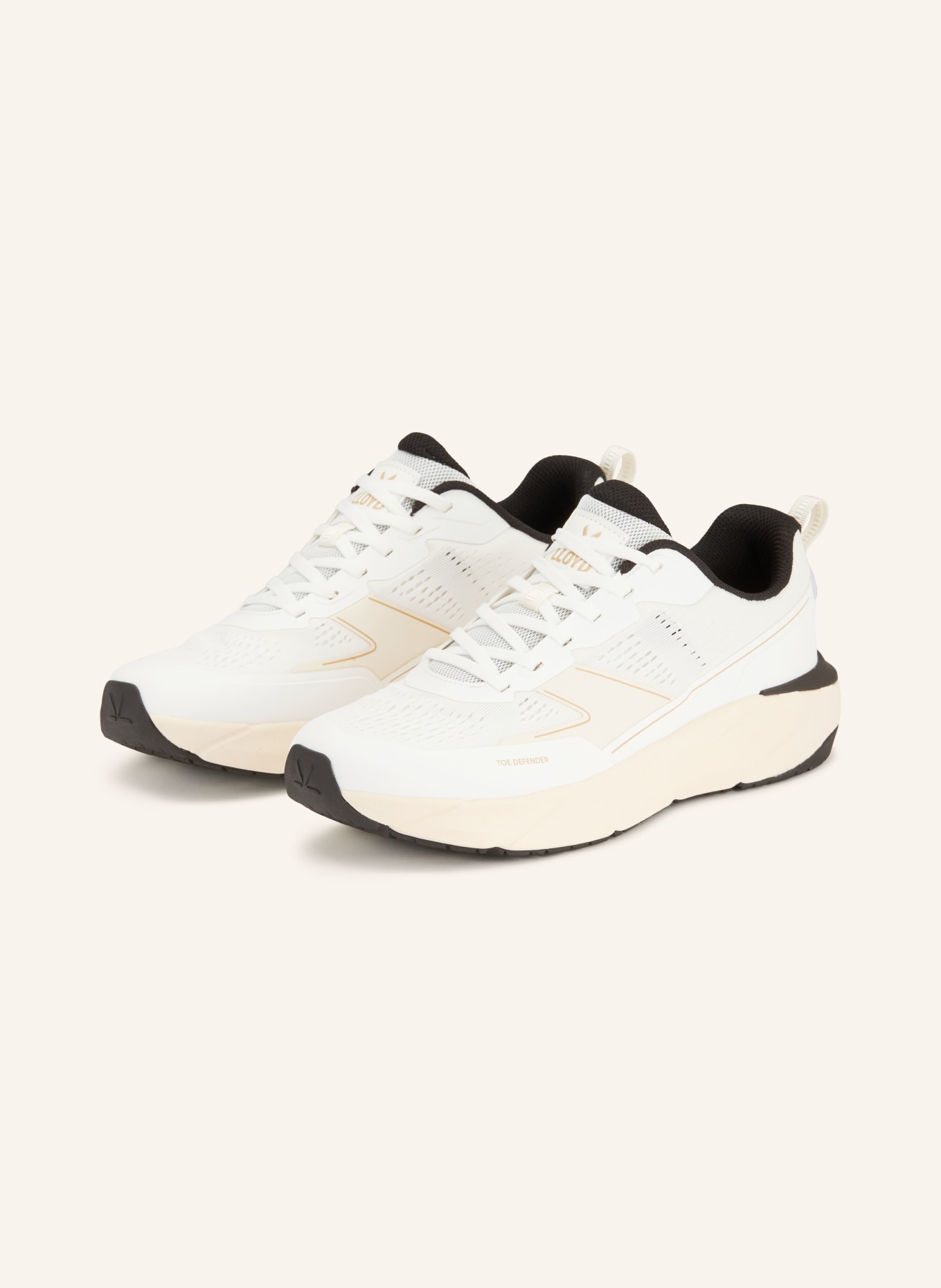 LLOYD Sneaker LOOM: WIT / BEIGE