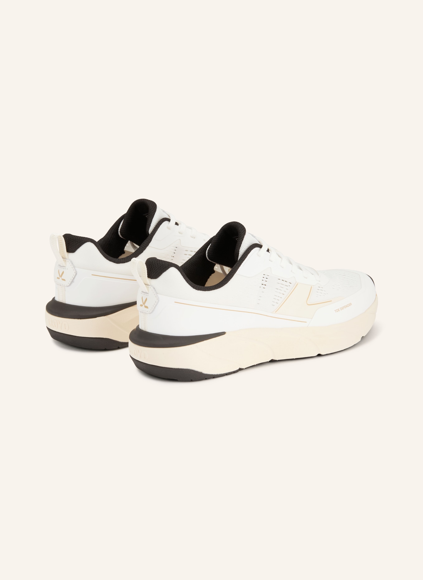 LLOYD Sneaker LOOM: WIT / BEIGE