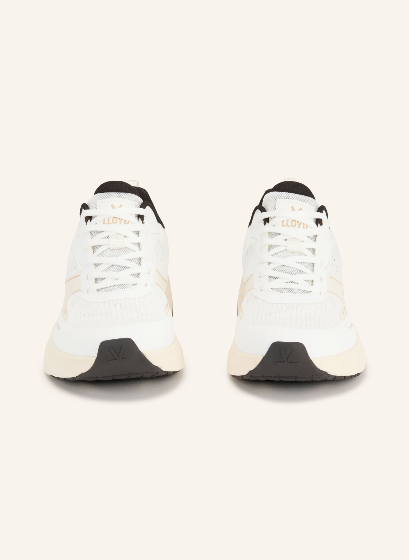 LLOYD Sneaker LOOM: WIT / BEIGE