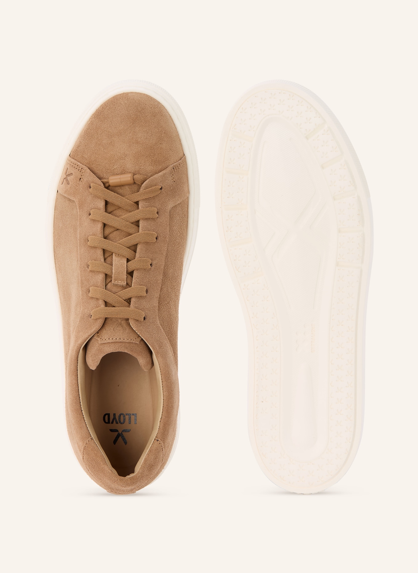 LLOYD Baskets sans lacets METRO: MARRON CLAIR