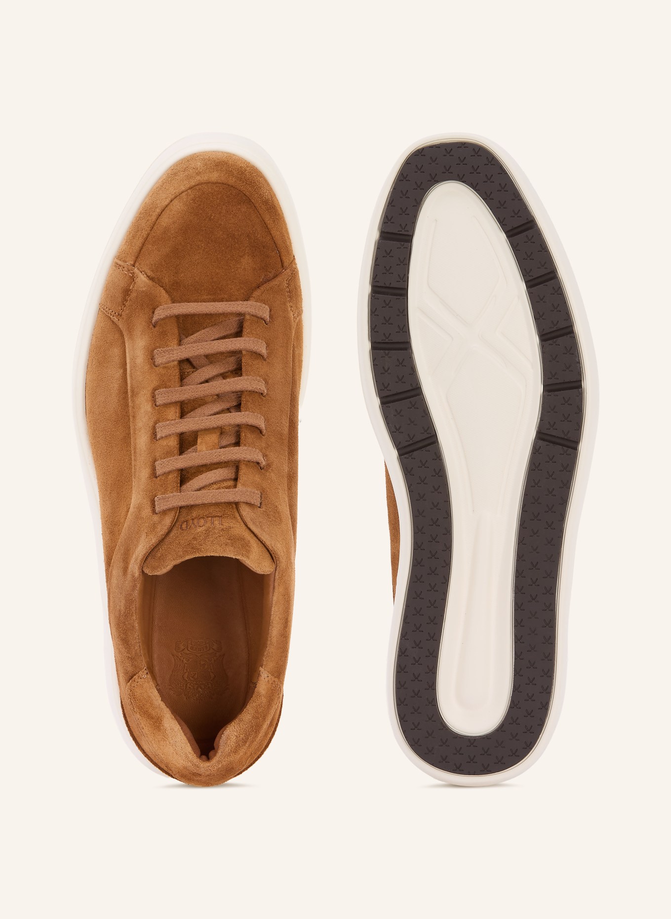 LLOYD Sneaker REGAL: CAMEL / WEISS
