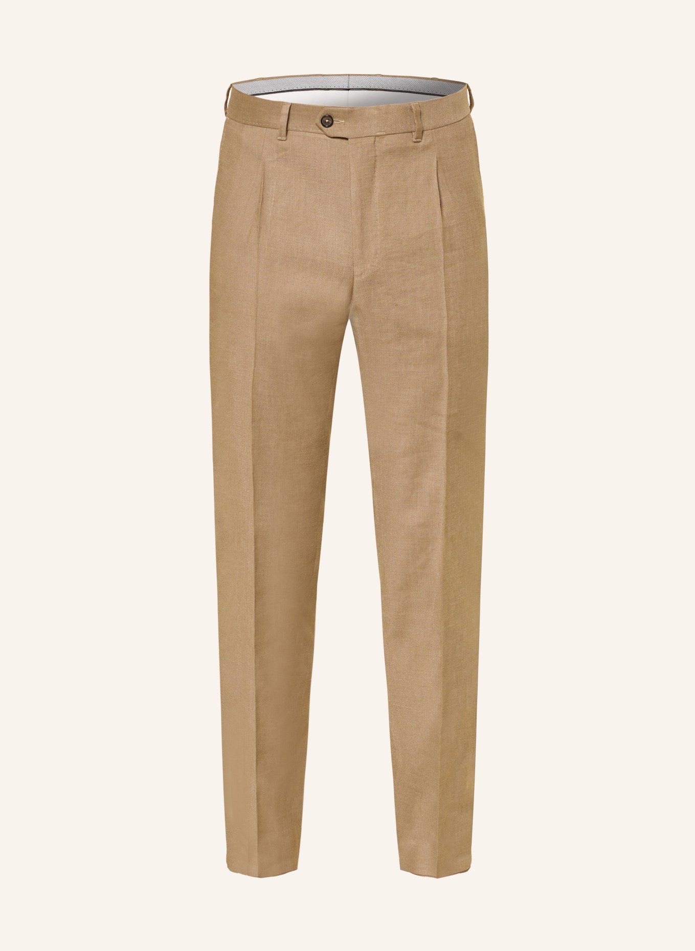 DRESSLER JADEN-pantalon, slim fit met linnen: 076 beige