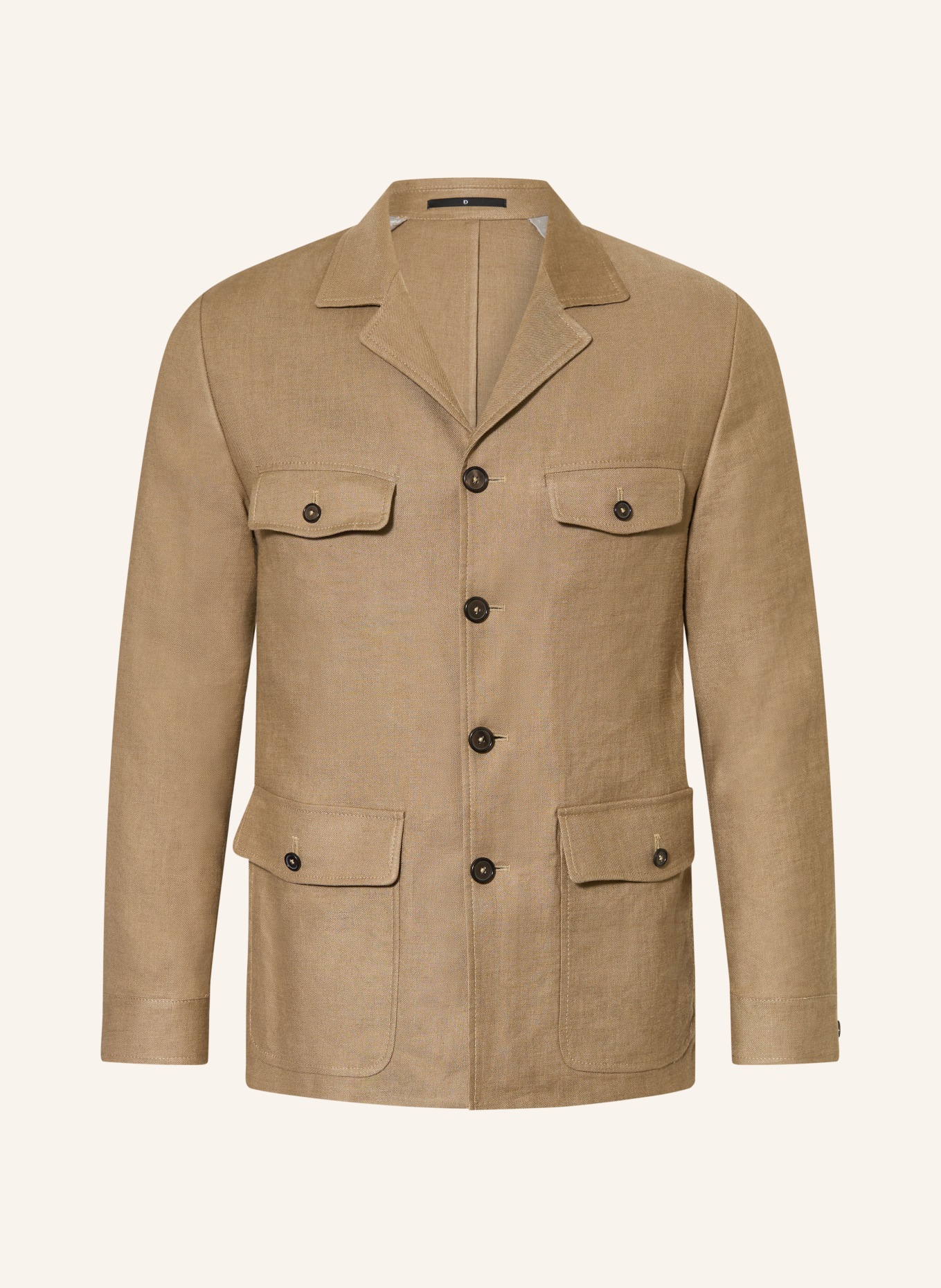 DRESSLER Overjas SEDICO met linnen: BEIGE