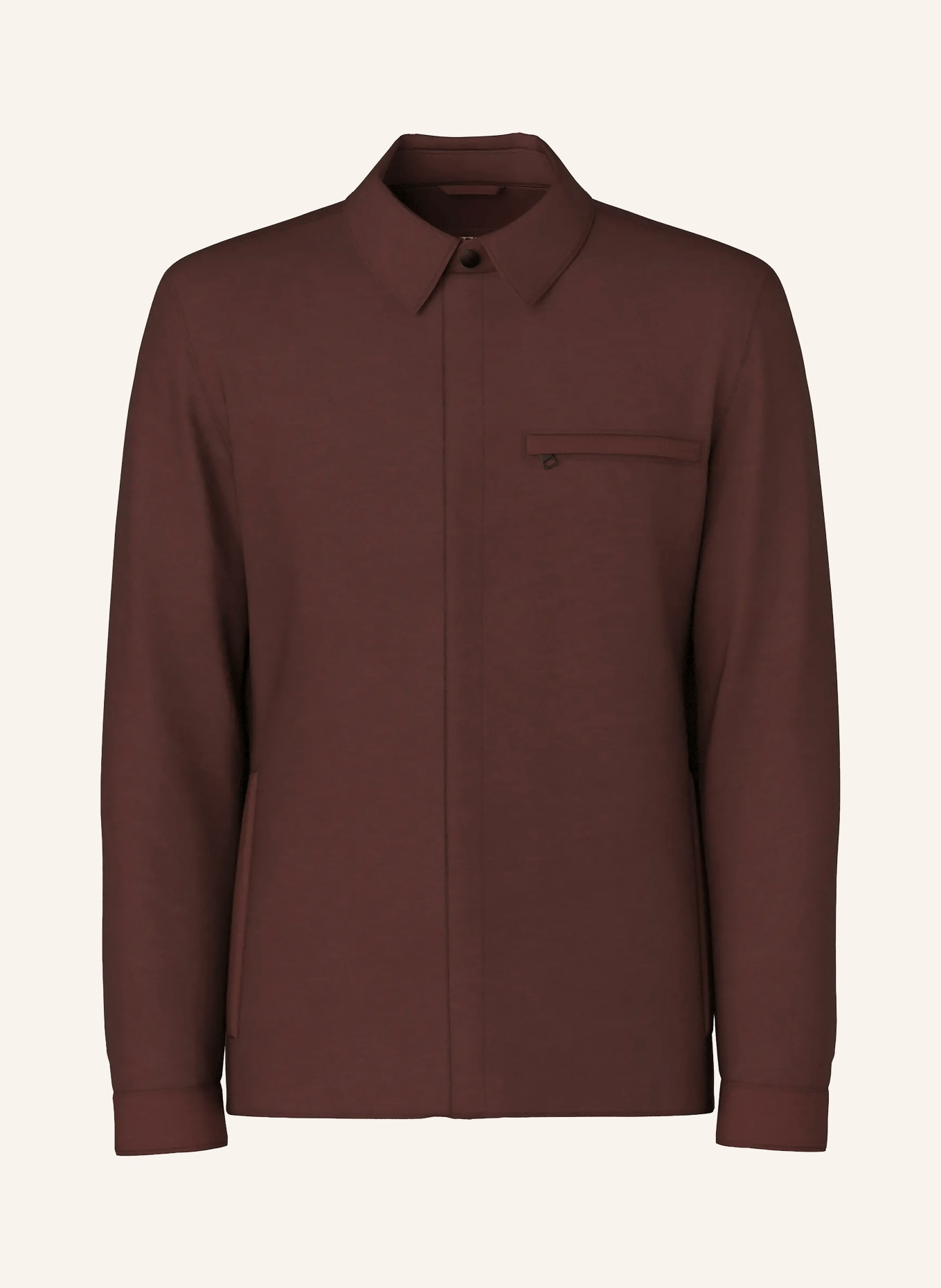 STRELLSON Overjacket MODENA mit Leinen: DUNKELROT