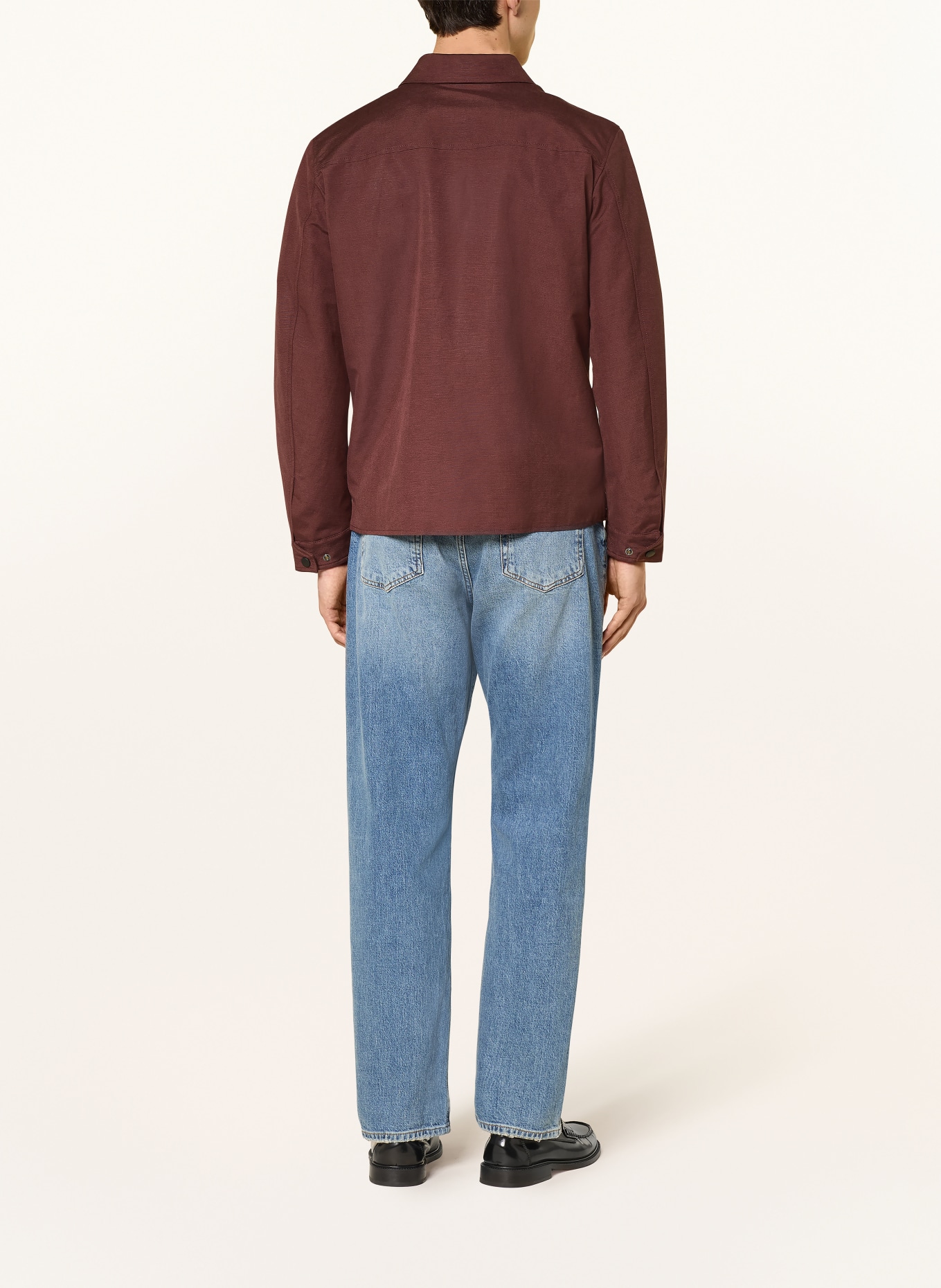 STRELLSON Overjacket MODENA mit Leinen: DUNKELROT