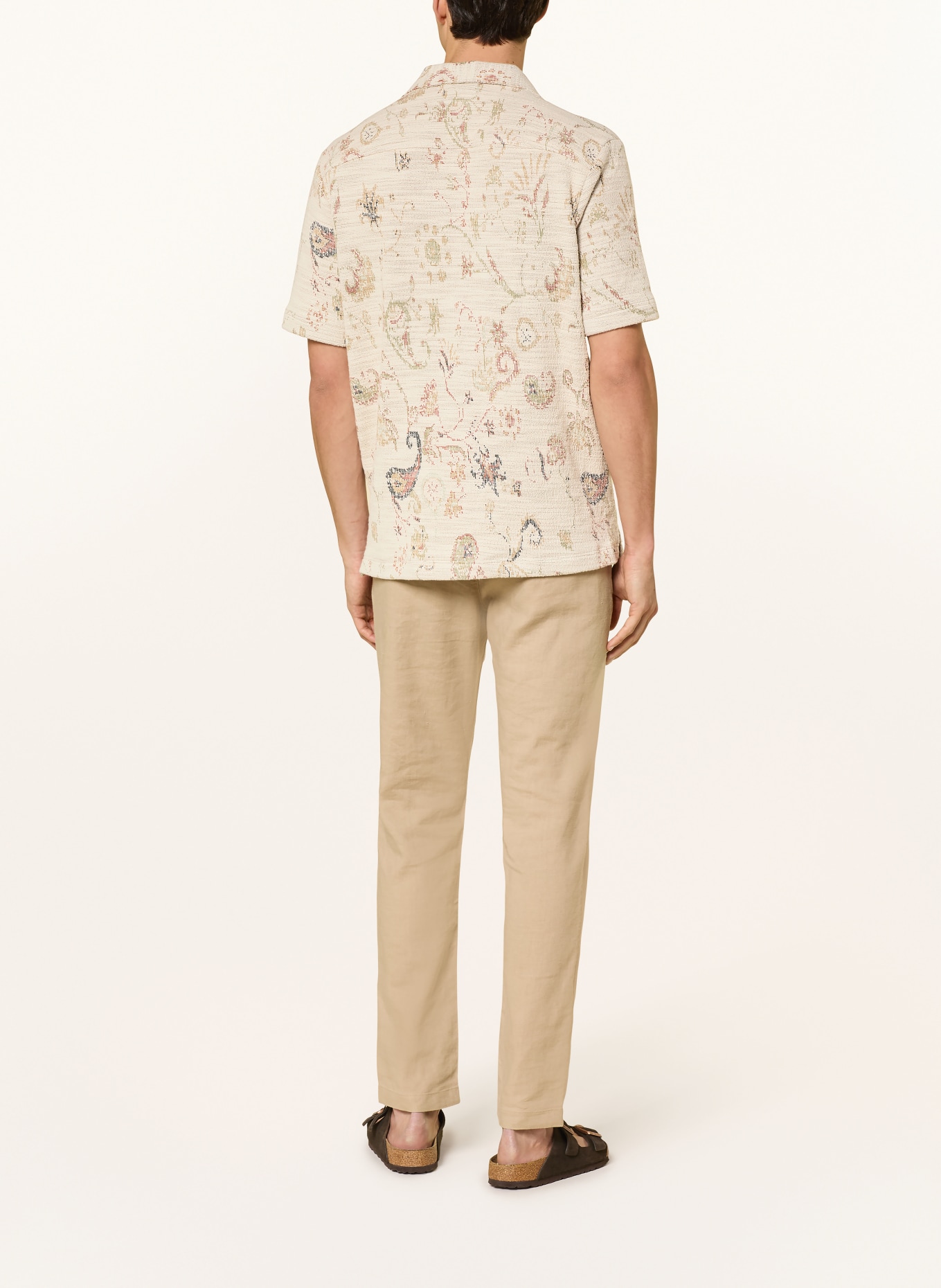 STRELLSON Chemise en maille NOHAN Coupe classique: BEIGE / OLIVE / NOIR