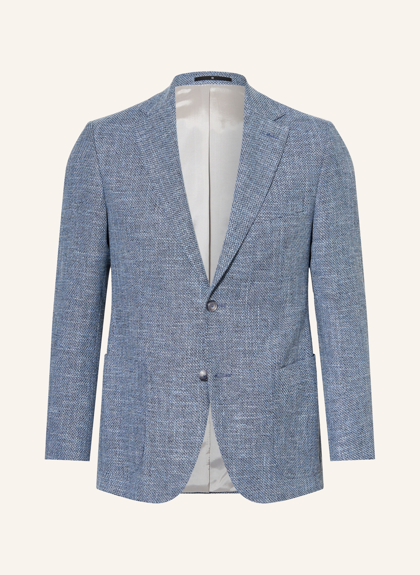 DRESSLER Tweed-Sakko Regular Fit: BLAU / GRAU / WEISS