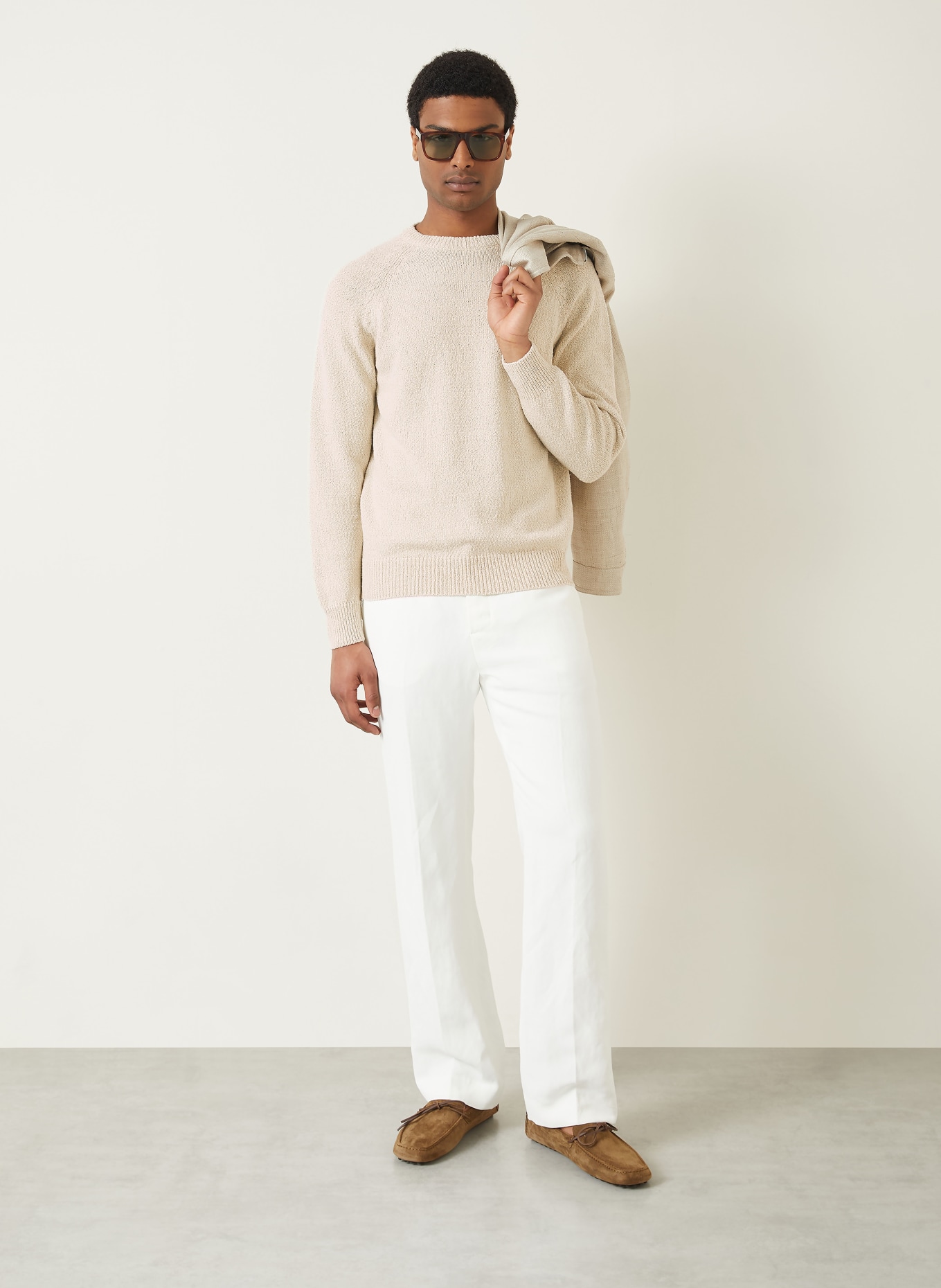 AGNONA Pullover mit Seide: HELLGRAU