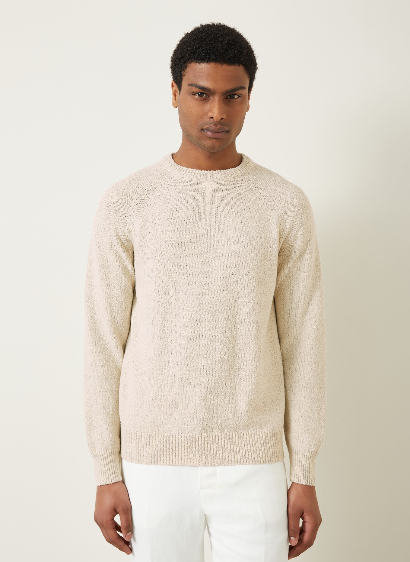 AGNONA Pullover mit Seide: HELLGRAU