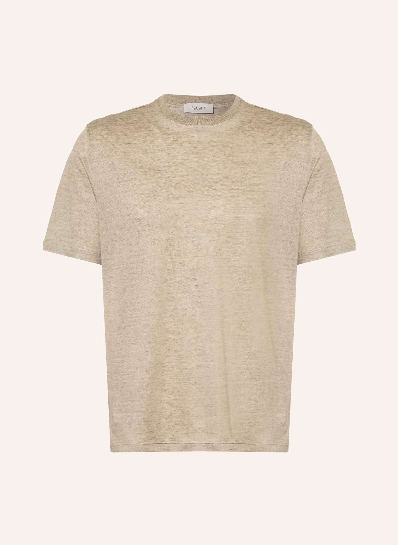 AGNONA T-shirt: LIGHT BROWN