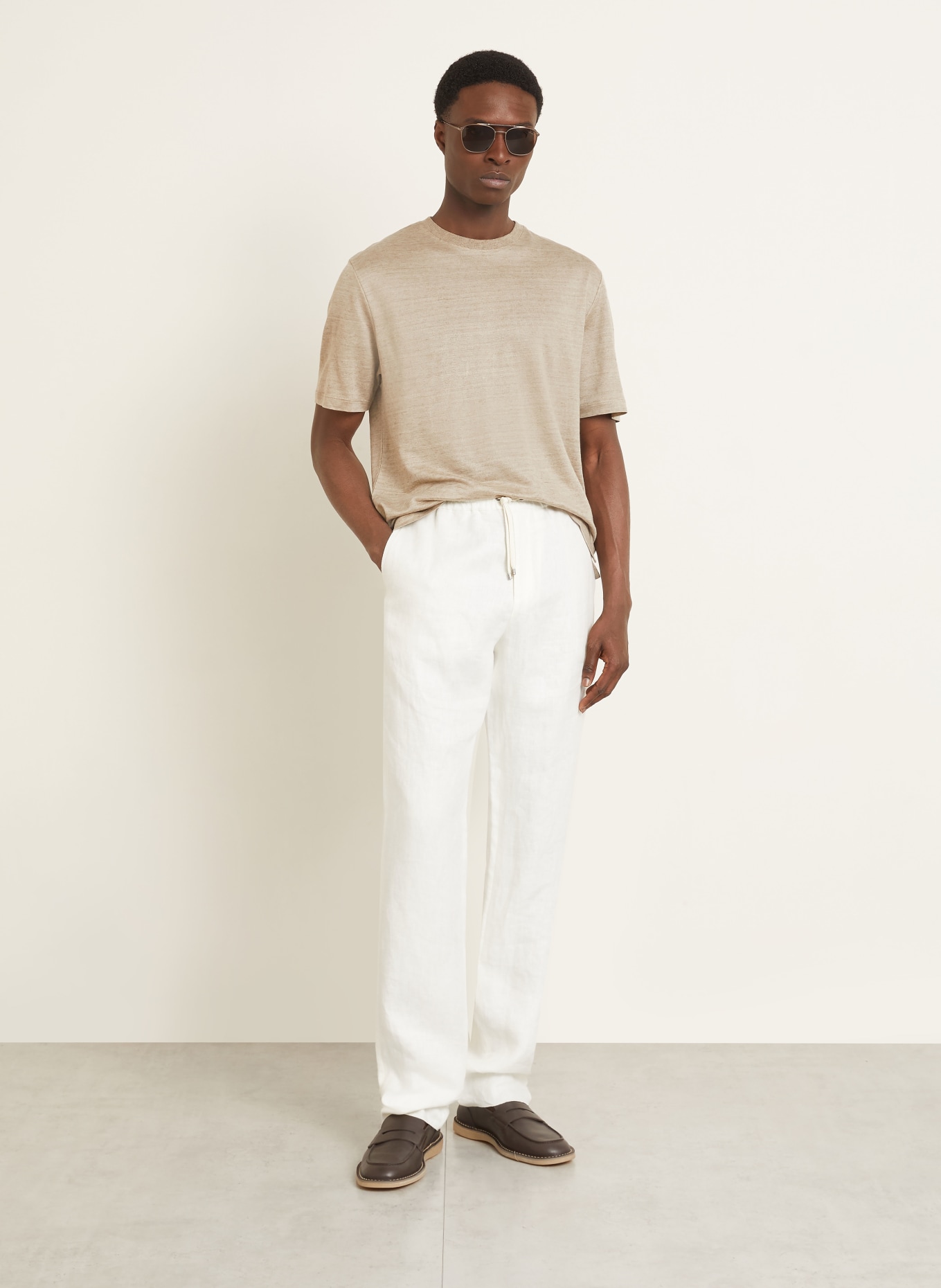 AGNONA T-shirt: LIGHT BROWN