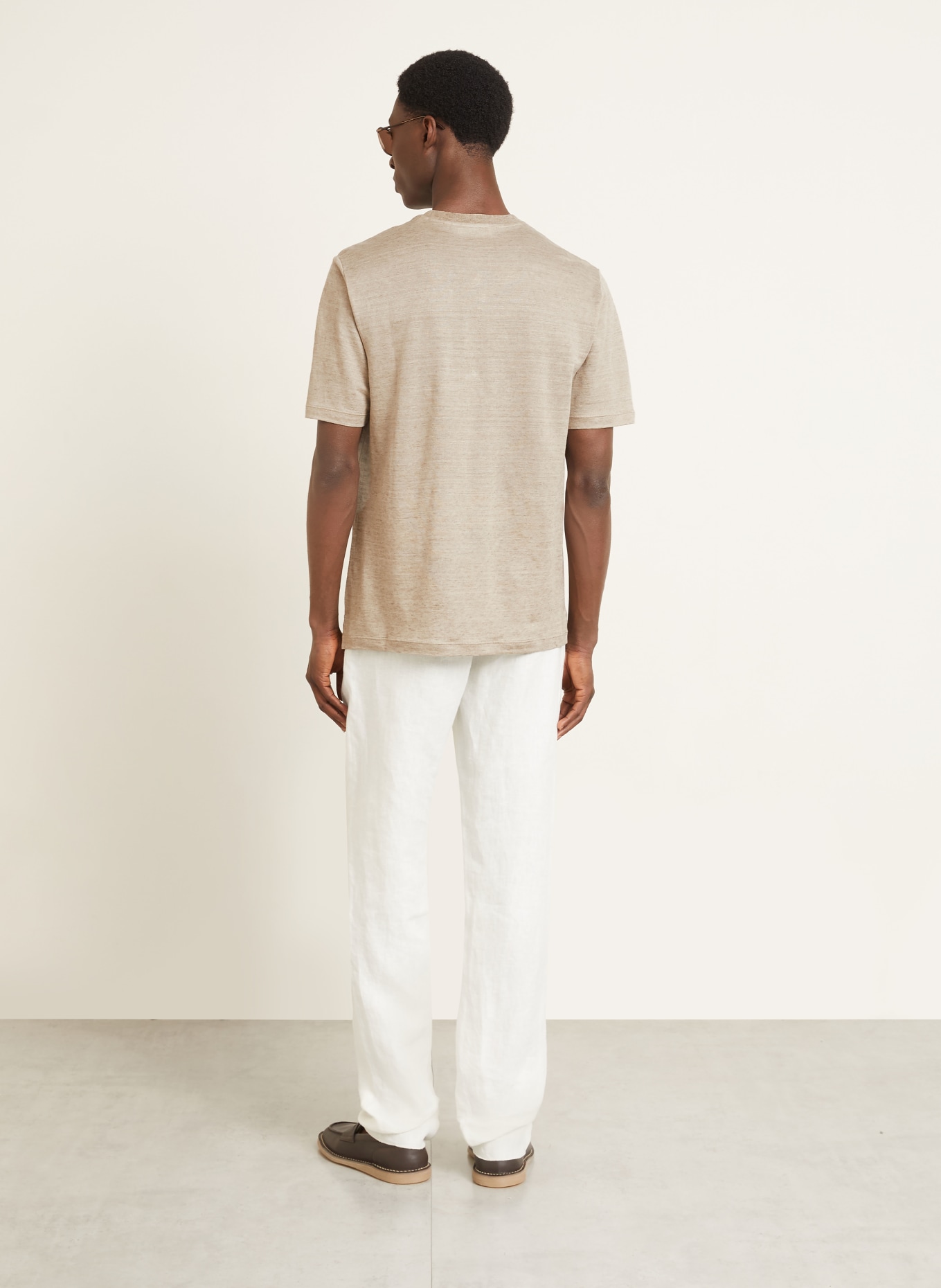 AGNONA T-shirt: LIGHT BROWN