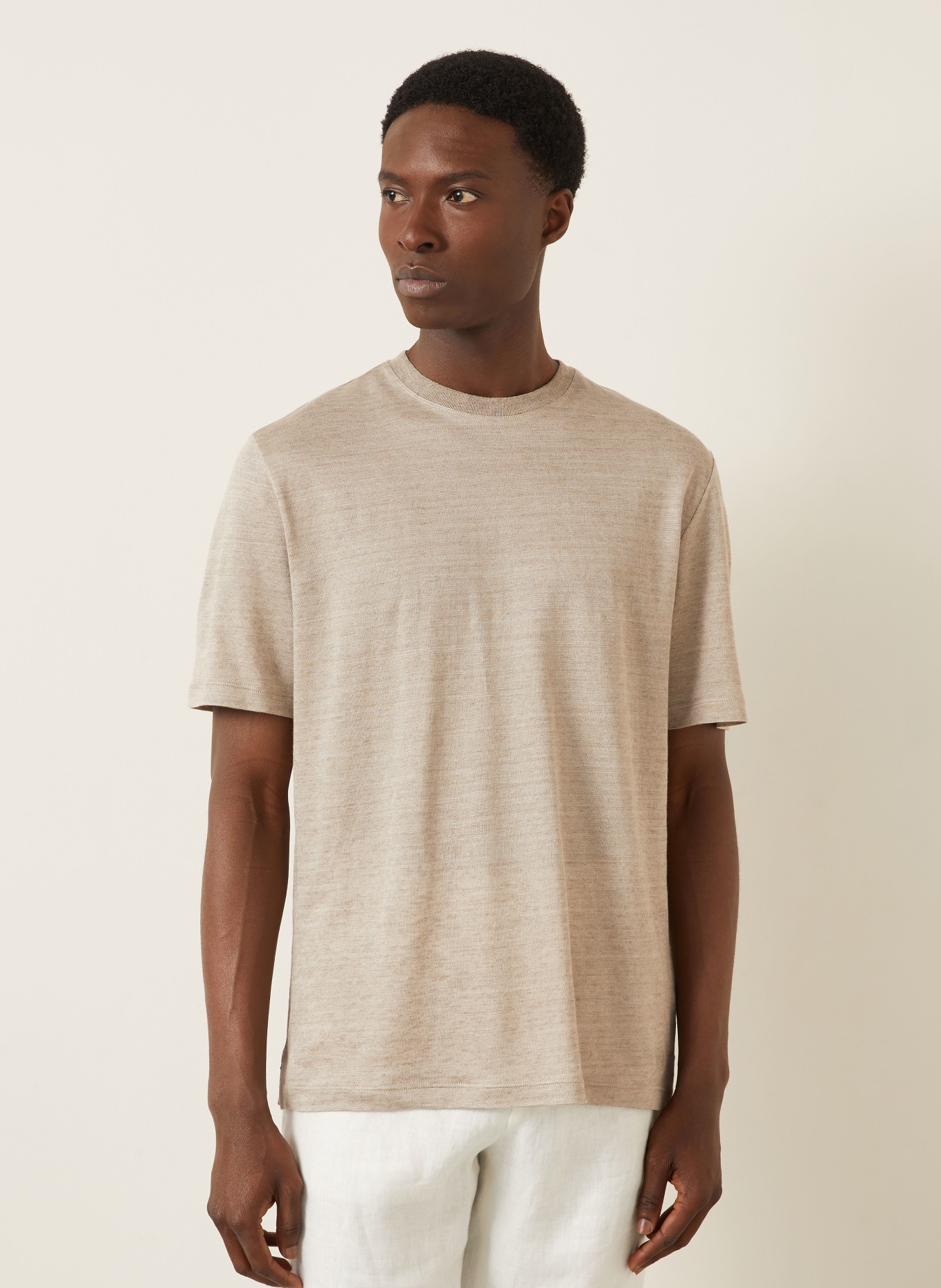 AGNONA T-shirt: LIGHT BROWN