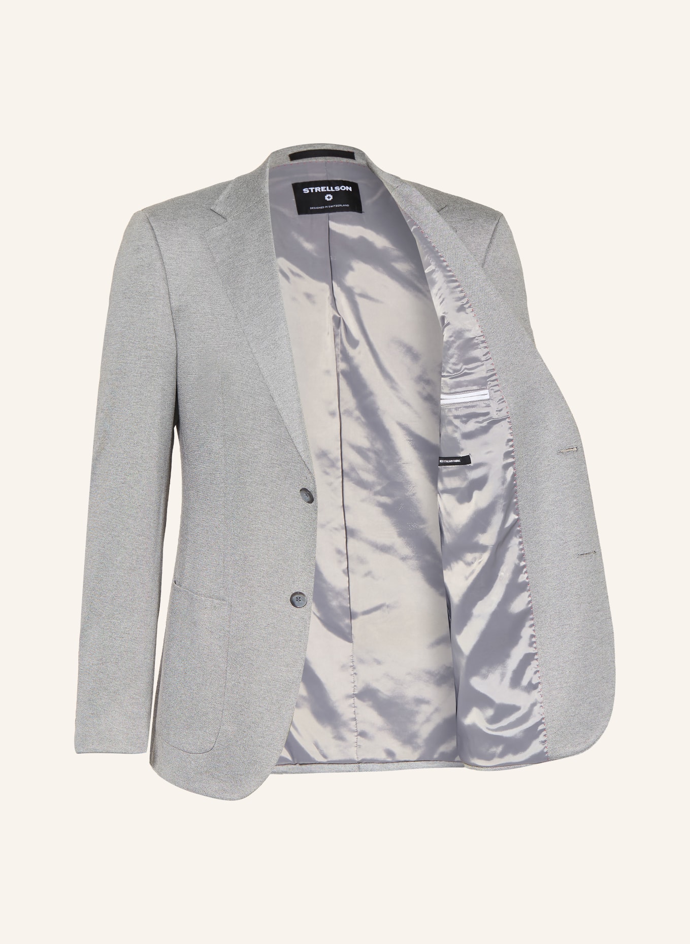 STRELLSON ARNDT slim fit suit jacket made from jersey: 038 Medium Grey 038